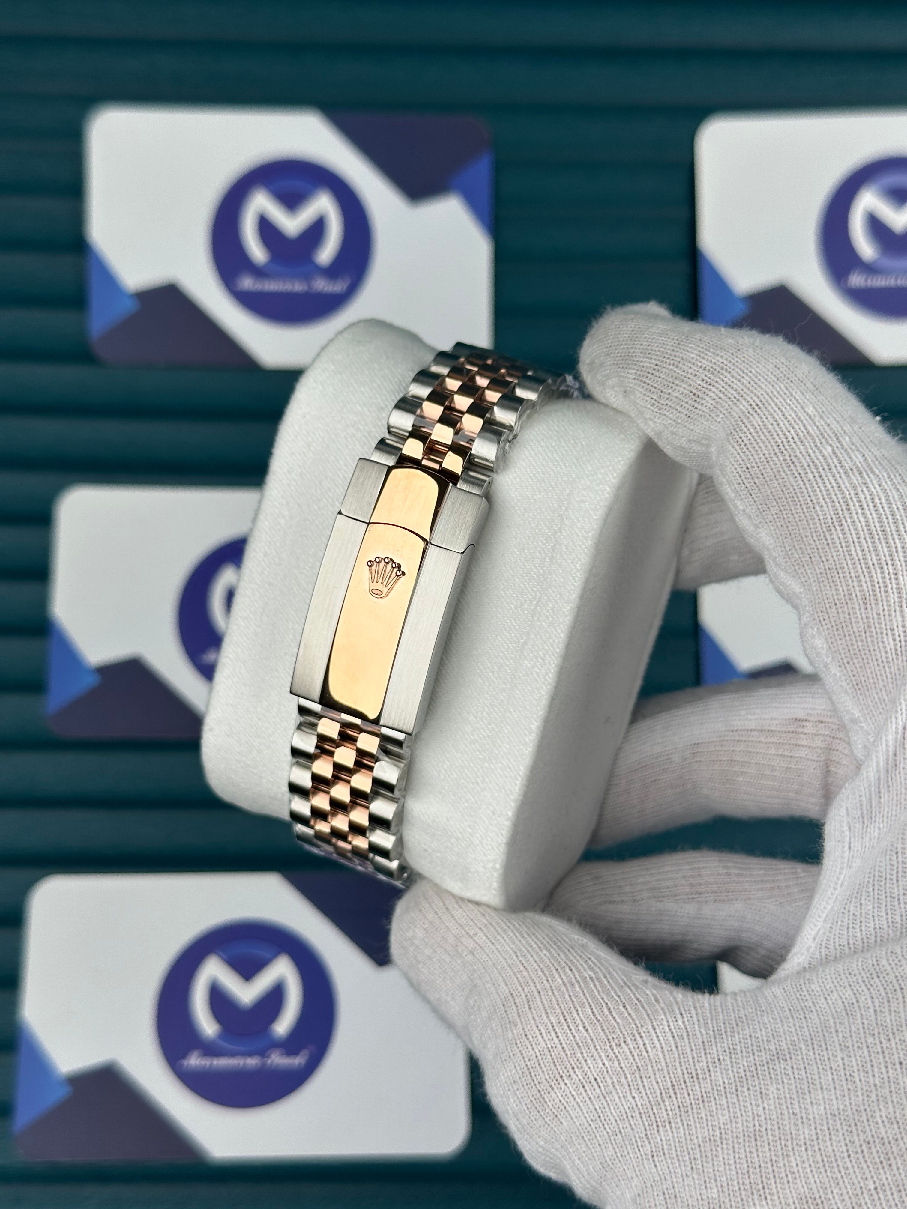 ROLEX DATEJUST ARDUVAZ ROSE-SILVER