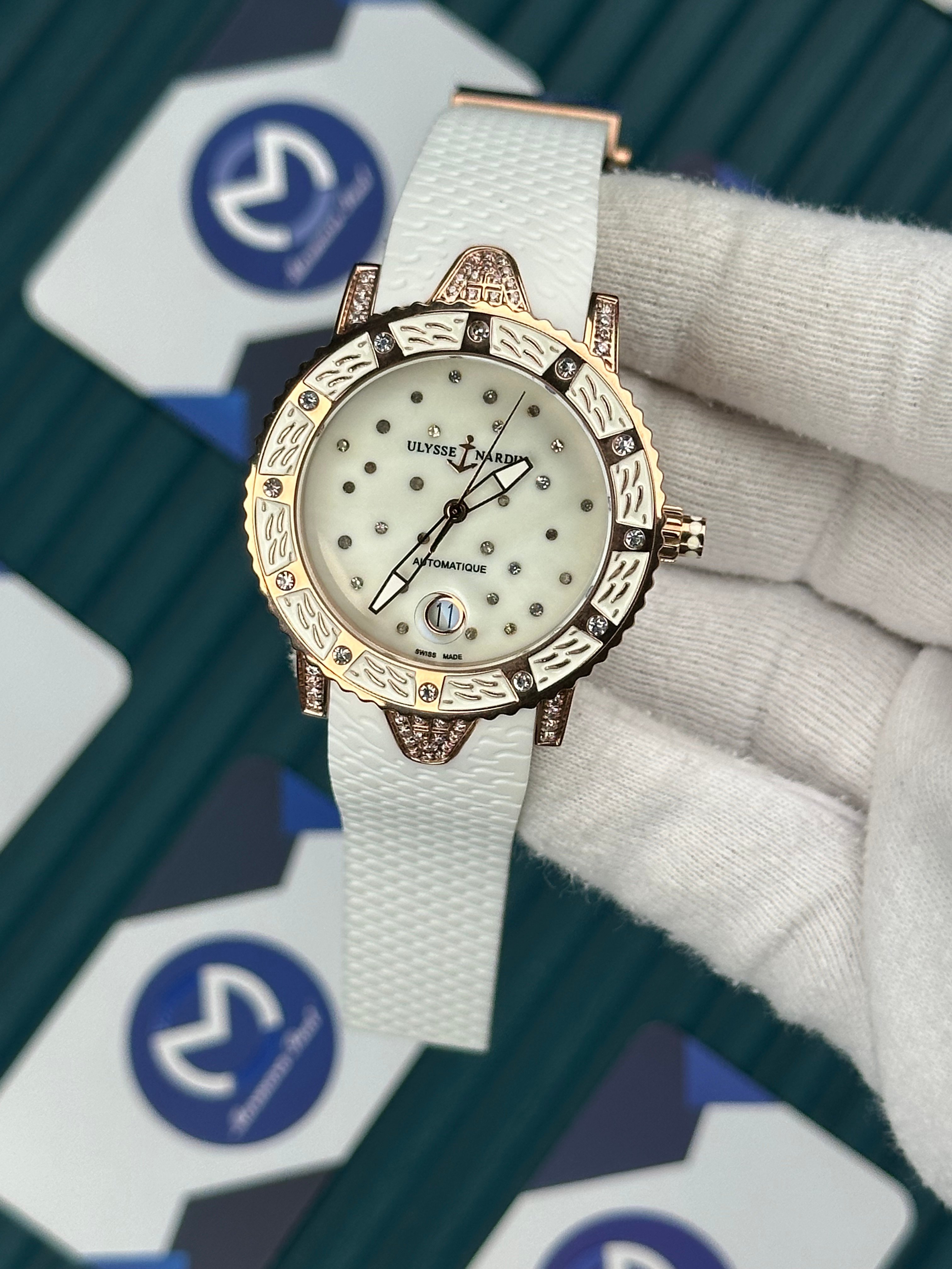 Ulysse Nardin Rose Case White and Diamond 