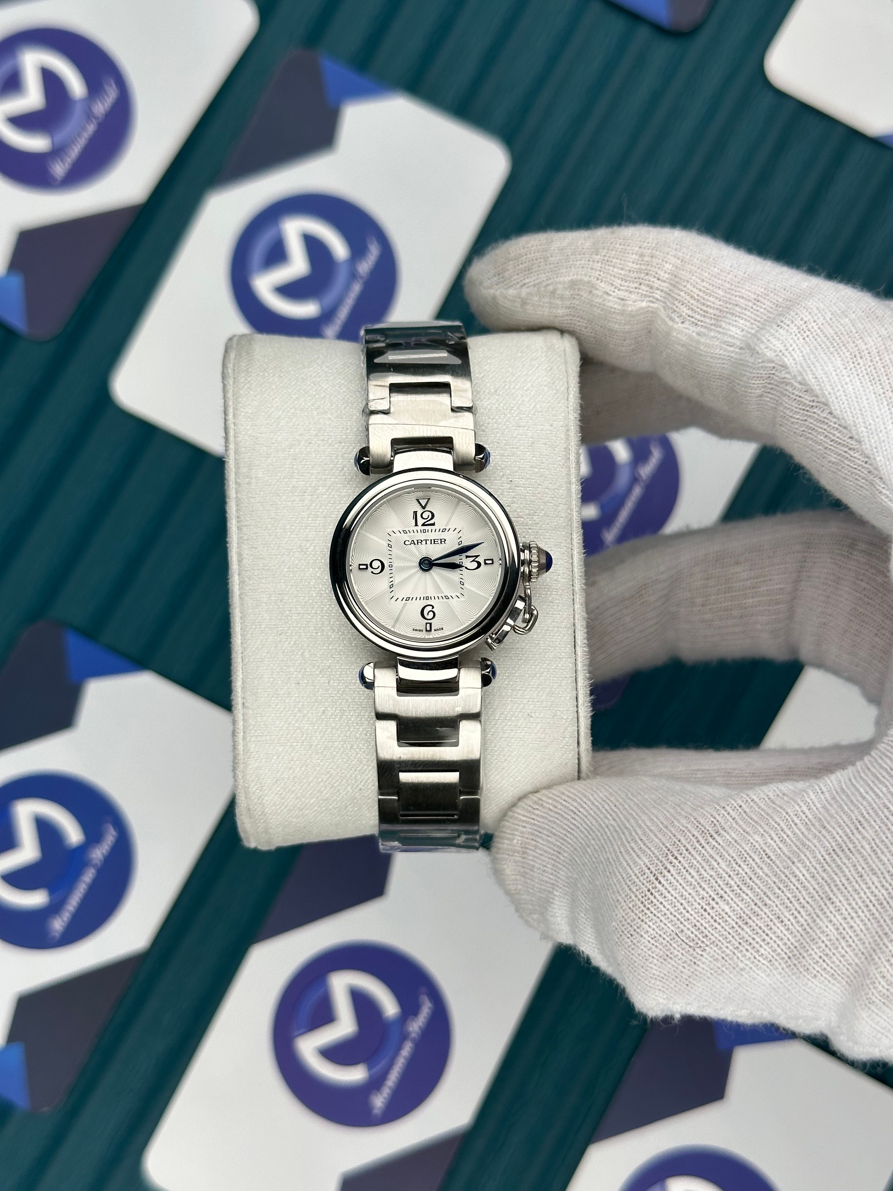 CARTIER PASHA DE CARTIER WHITE DIAL SILVER 