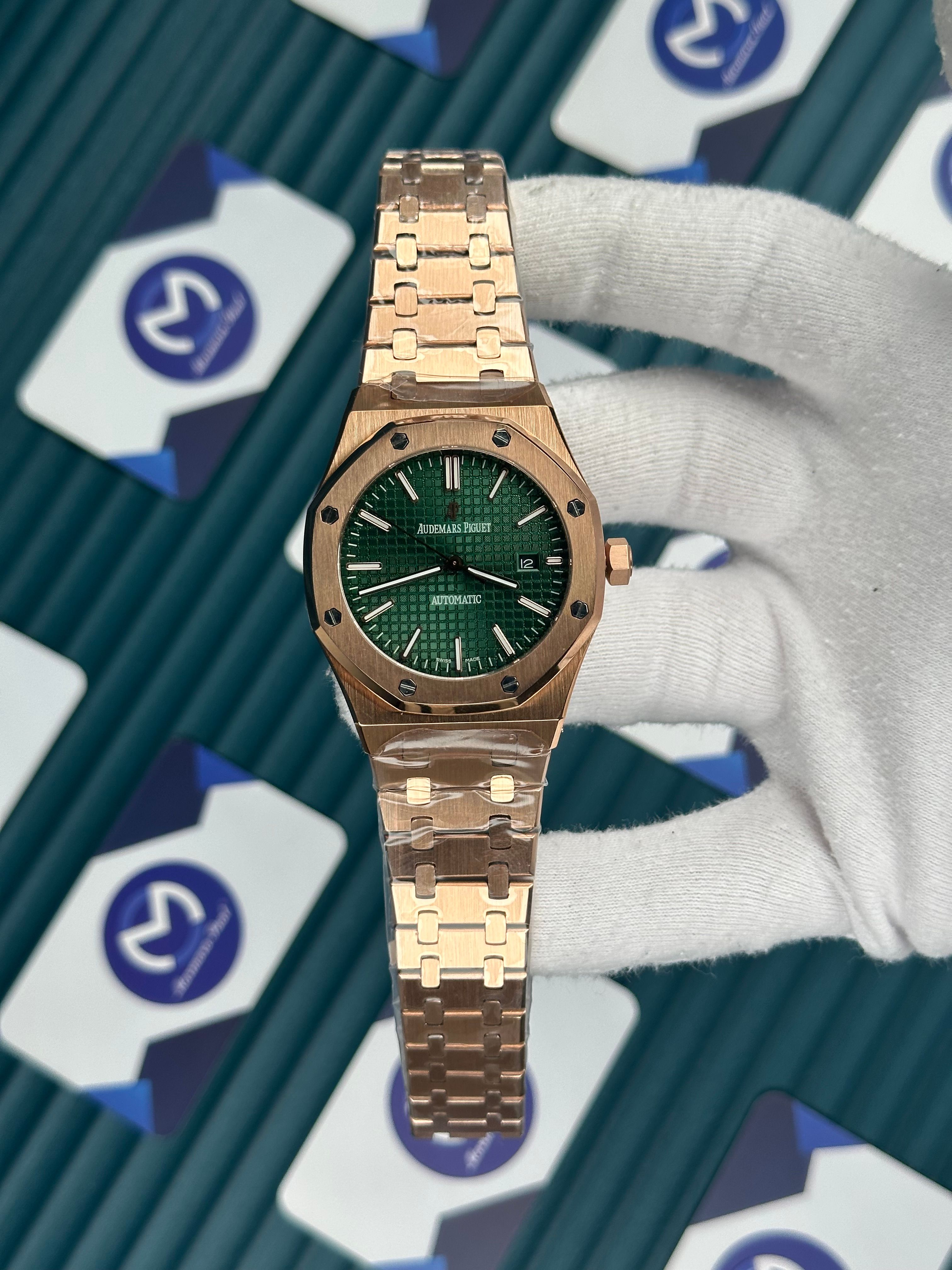 Audemars Piguet Royal Oak Rose Gold Yeşil Kadran Automatic