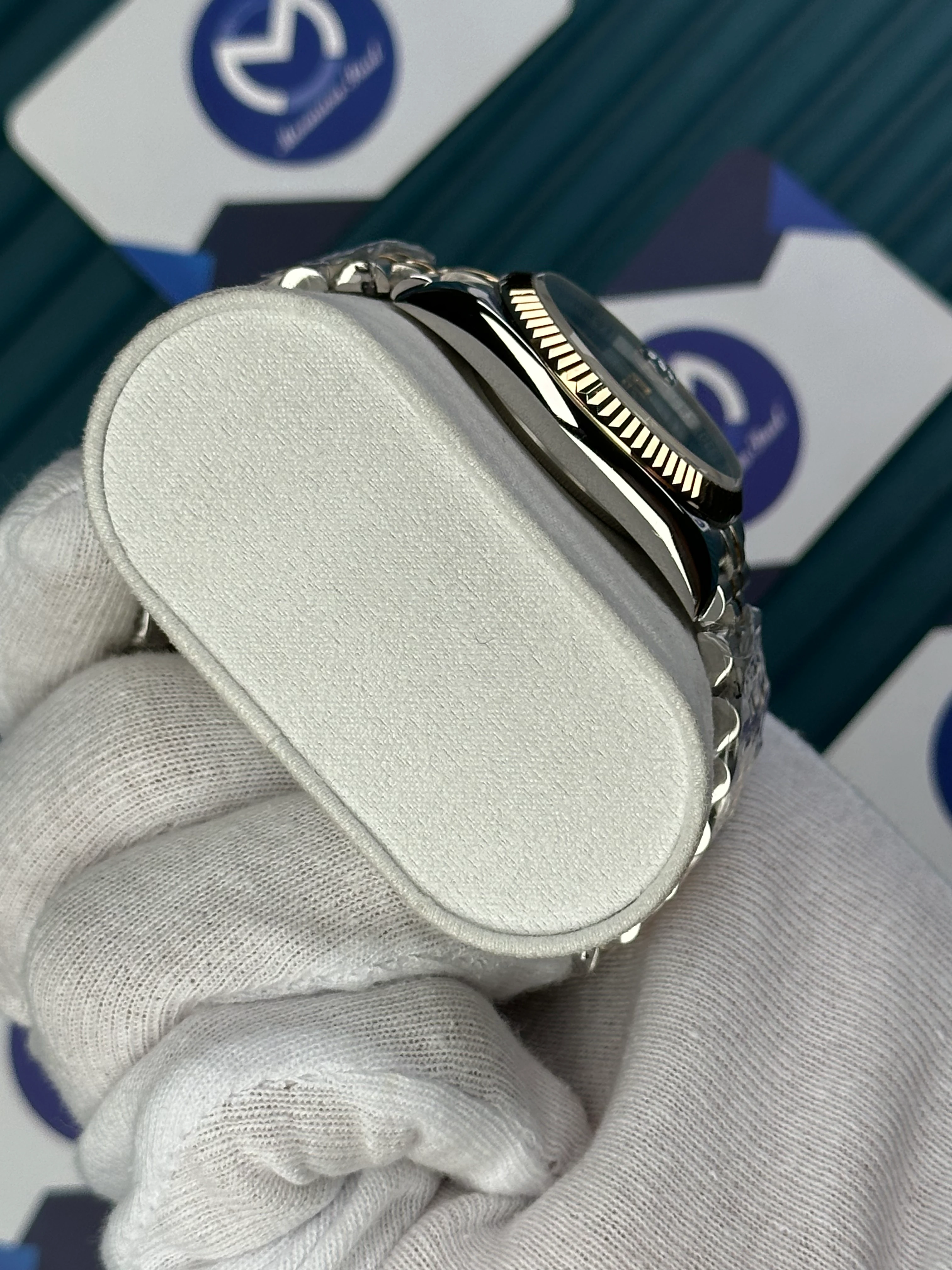 ROLEX 36 MM DAY-DATE GOLD DIAL DIAMON DINDEX GOLD-SILVER JUBILE 