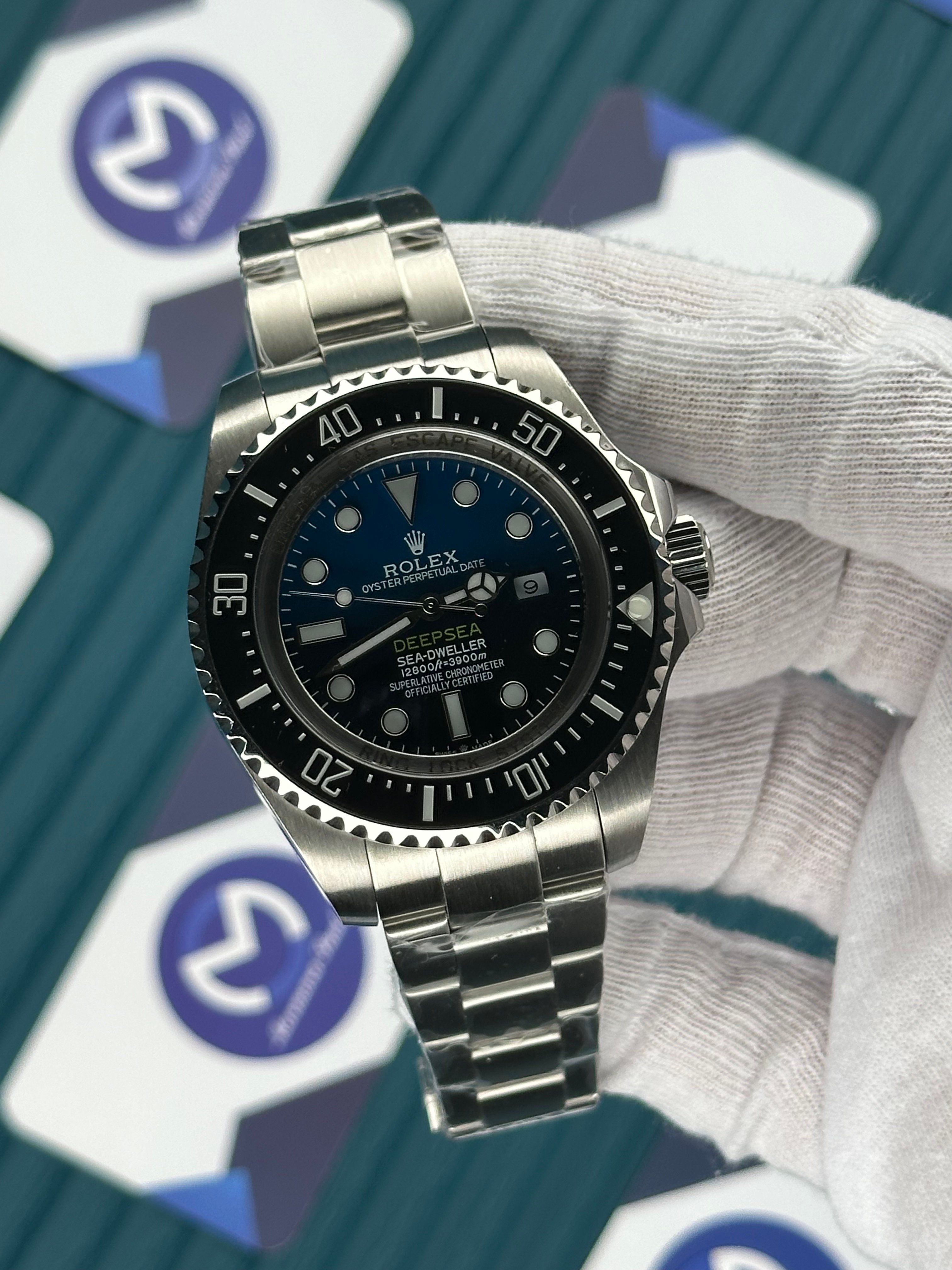 ROLEX DEEP SEA BLUE DIAL SILVER OYSTER