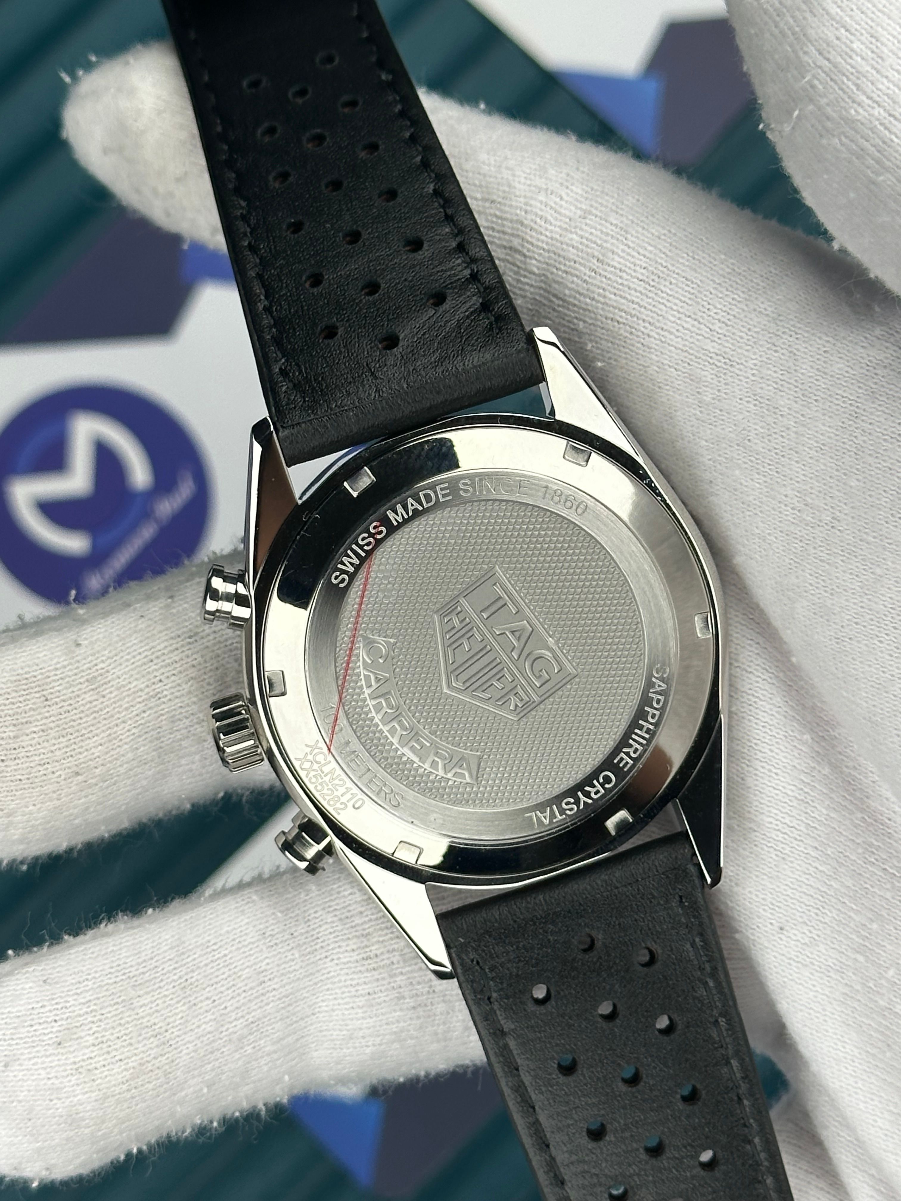 Tagheuer Carrera Siyah Deri Kordon Fonksiyonlu 