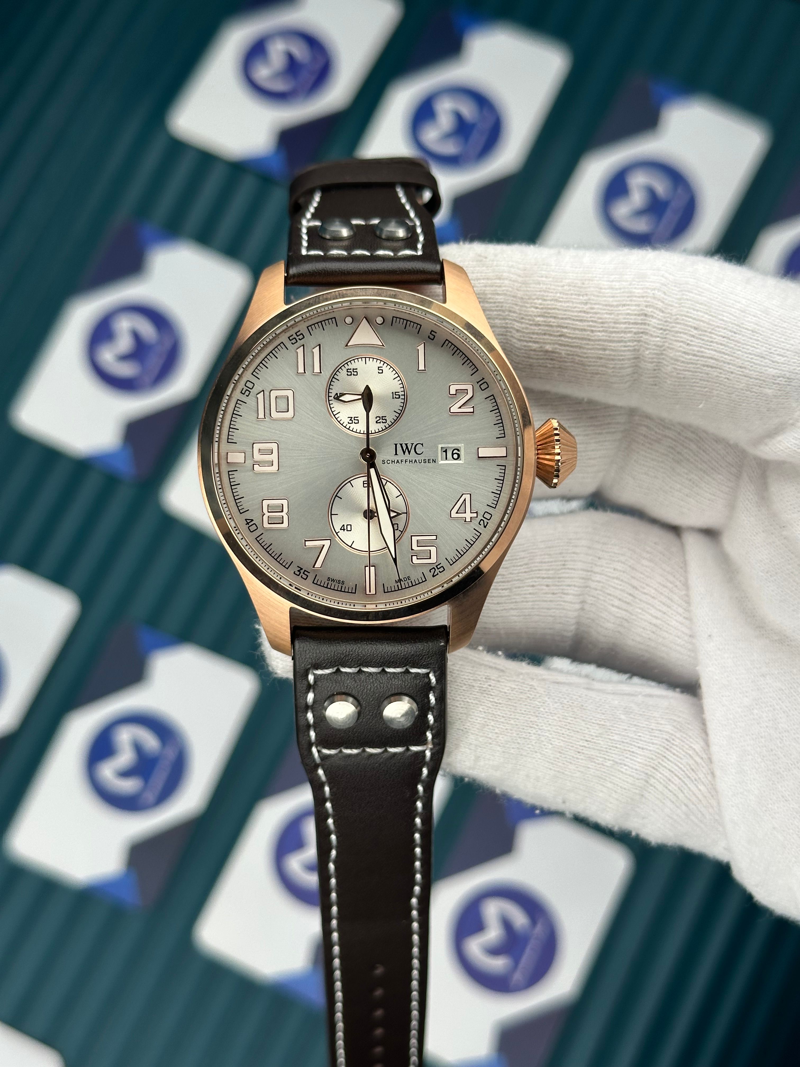 Iwc Schaffhausen White Dial Automatic Chronograph