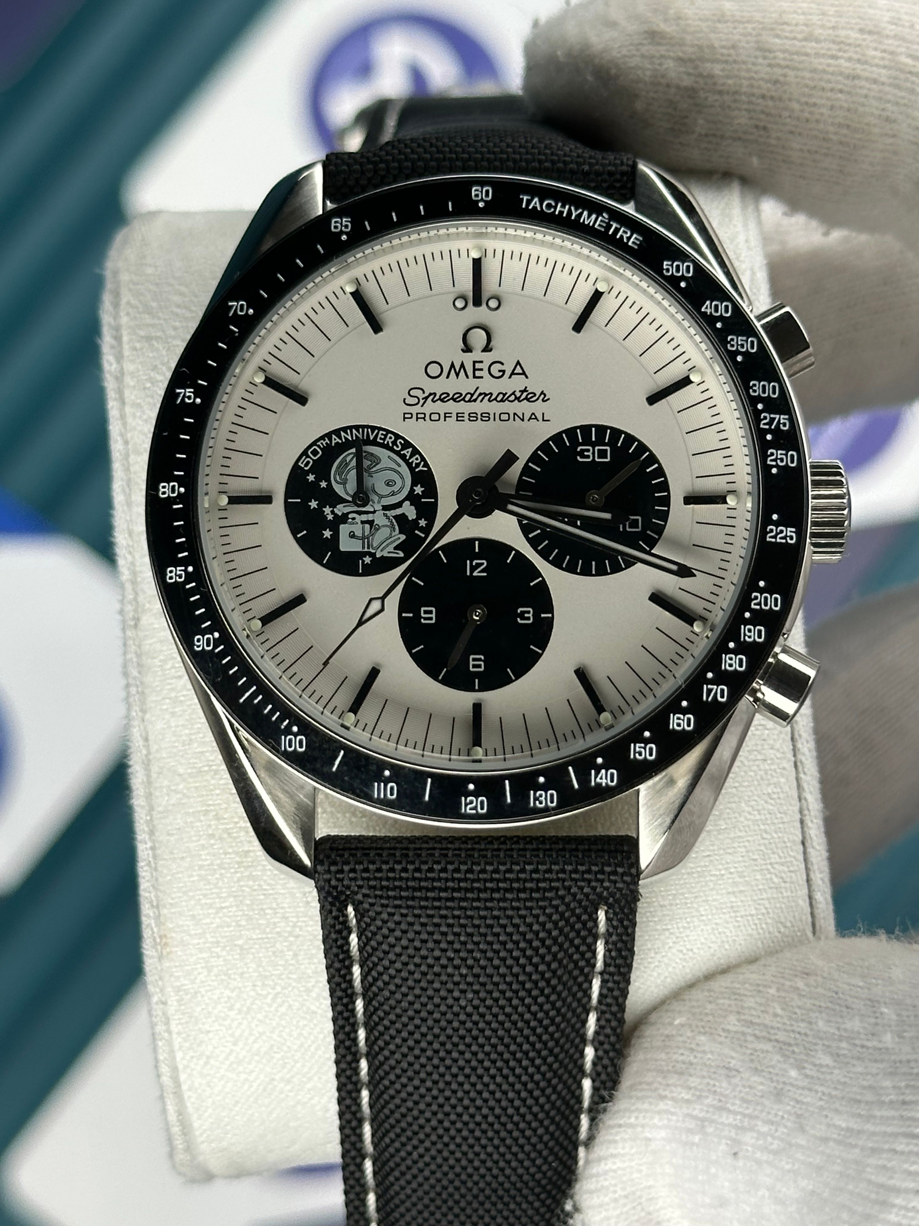 Omega Speedmaster Apollo Siyah Deri Kordon