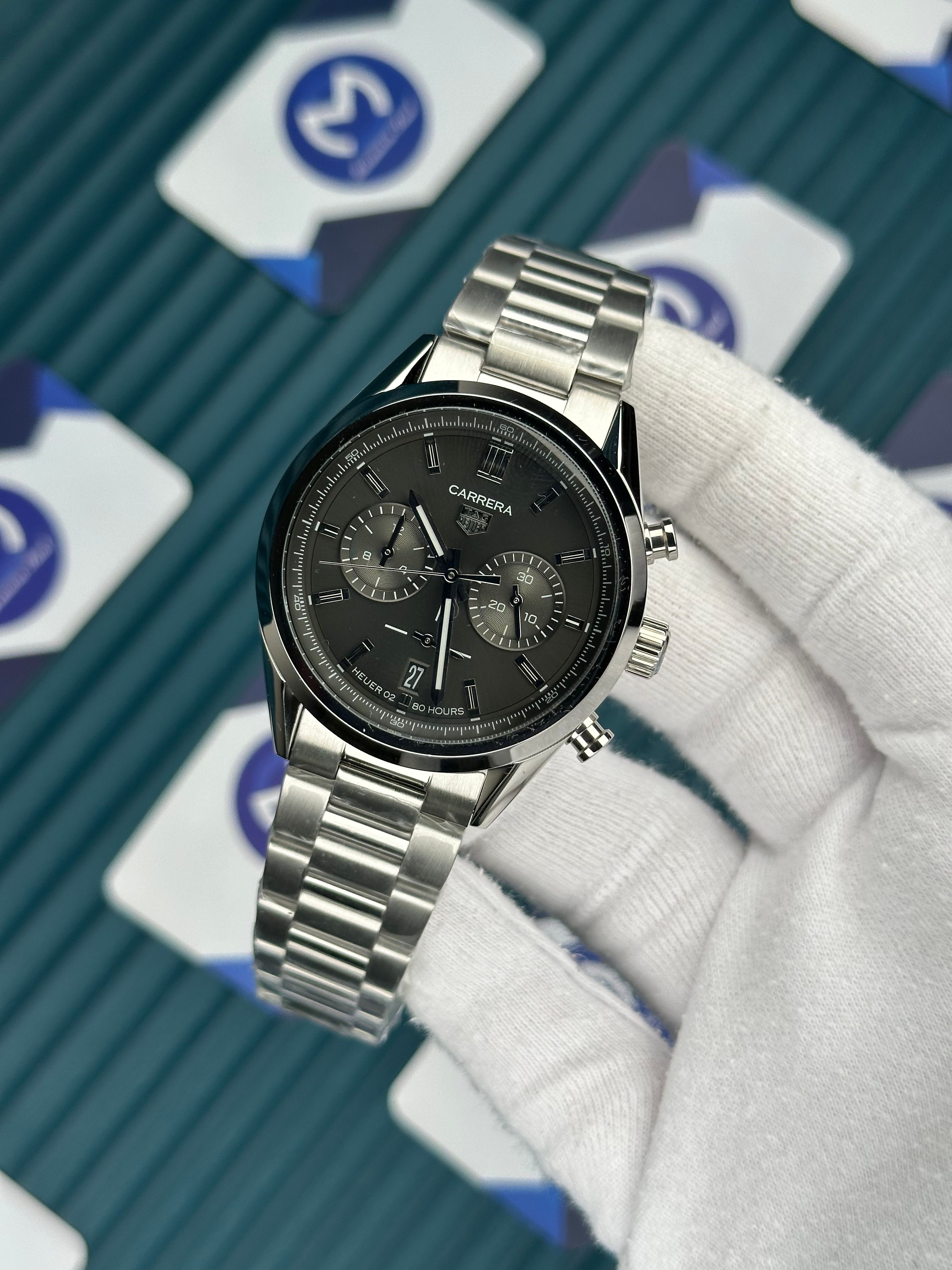 Tagheuer Carrera Fonksiyonlu Gri Kadran