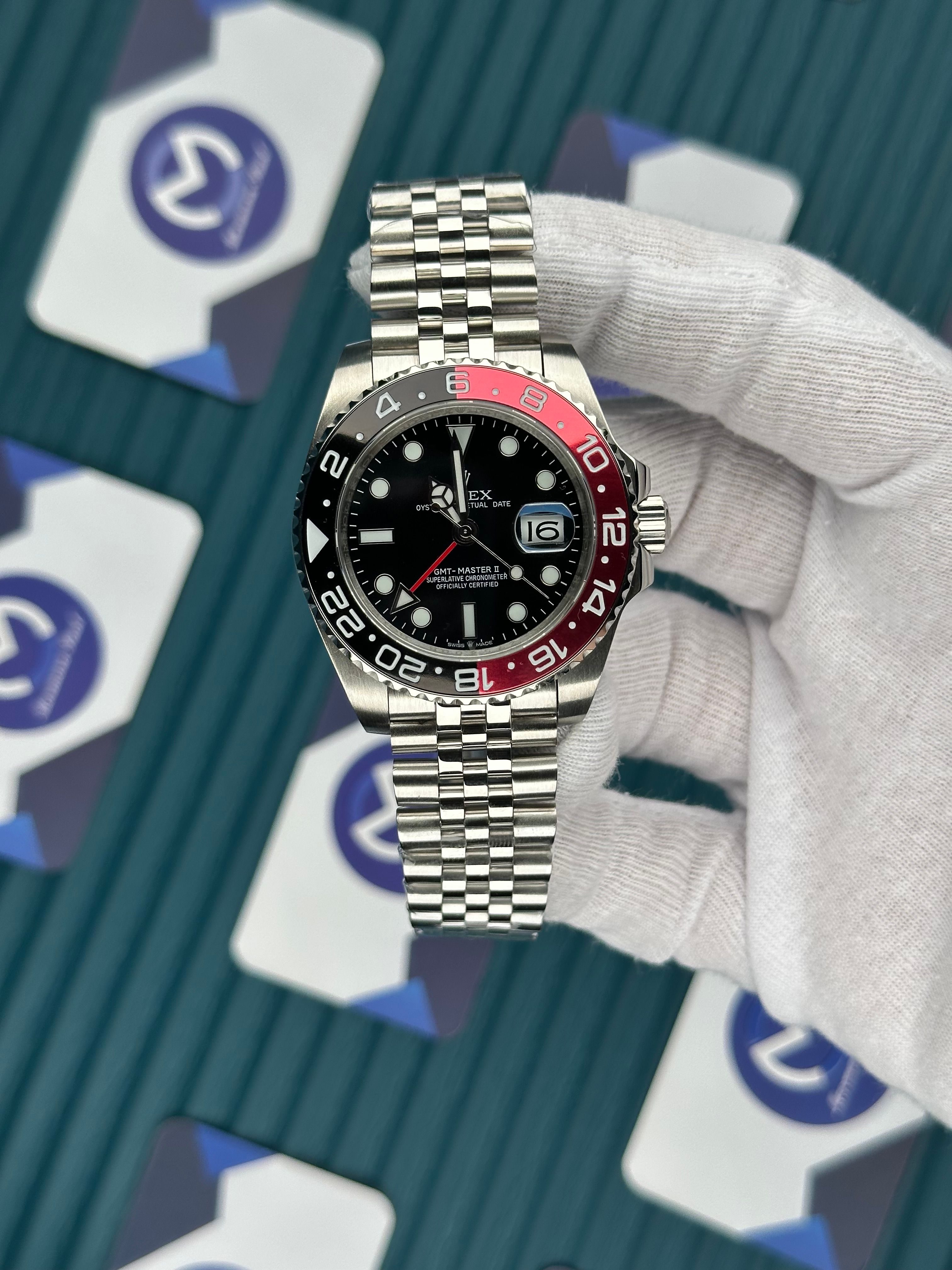 ROLEX GMT MASTER II BLACK DIAL COCO COLA JUBILE