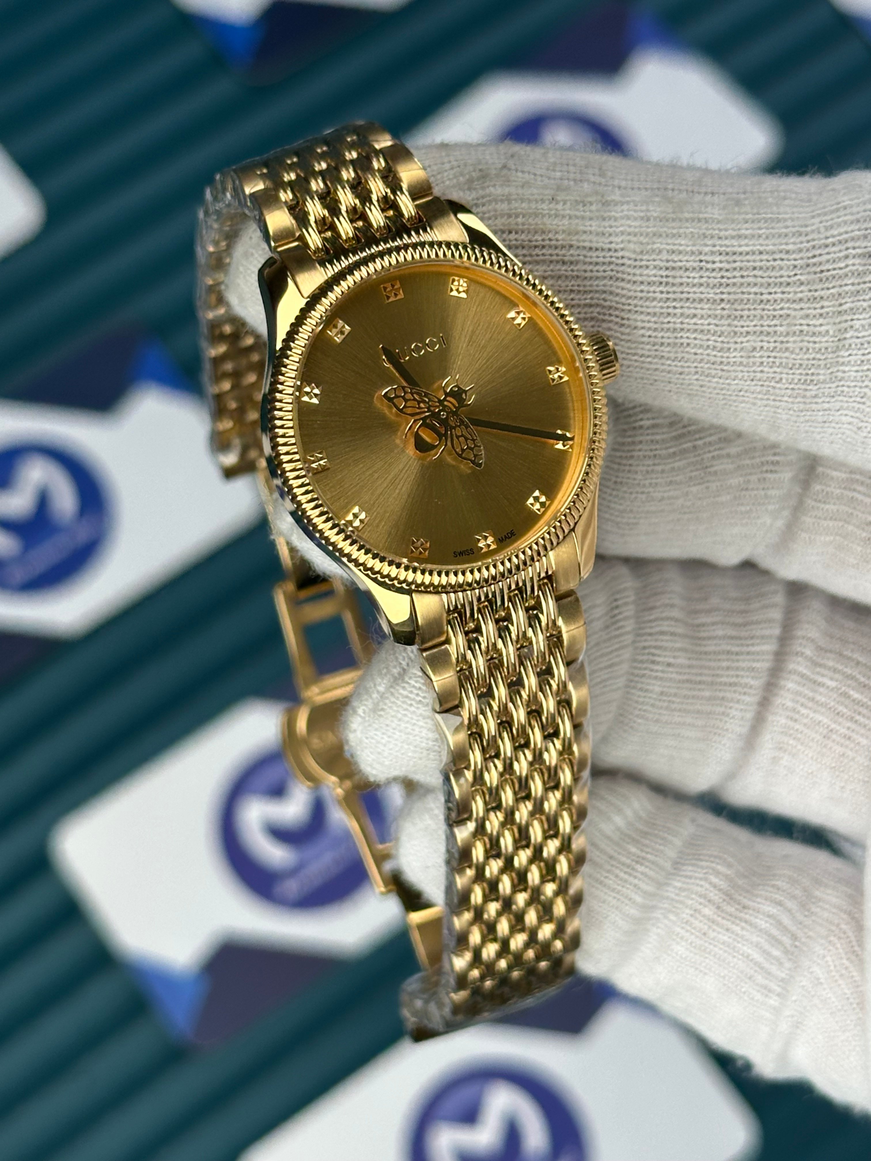 GUCCI FULL GOLD SPINNING BUTTERFLY