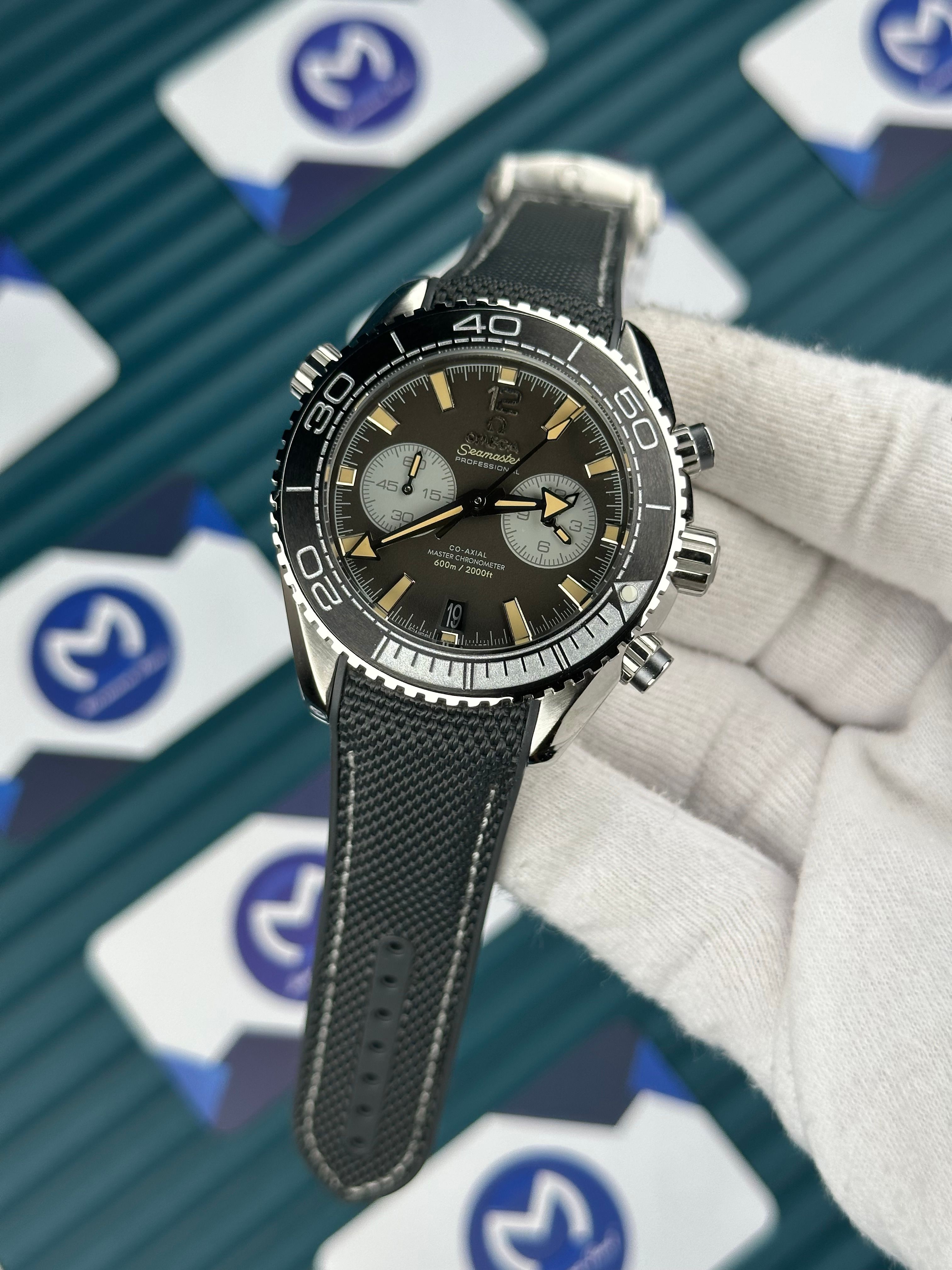 Omega Seamaster Planet Ocean PVD Çift Fonksiyon Gri 