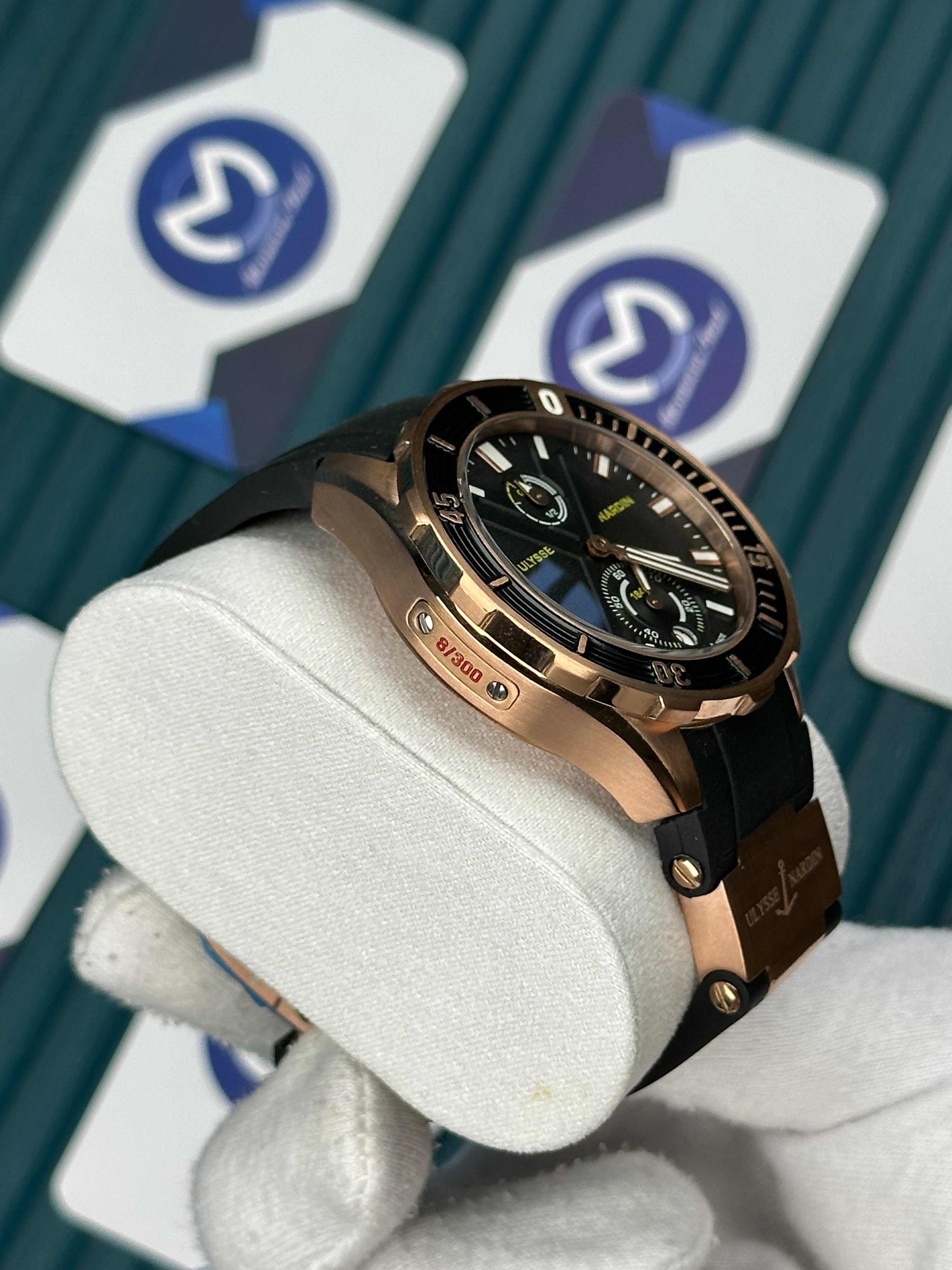 Ulysse Nardin Marine Rose Case Black Cord Chronometer 