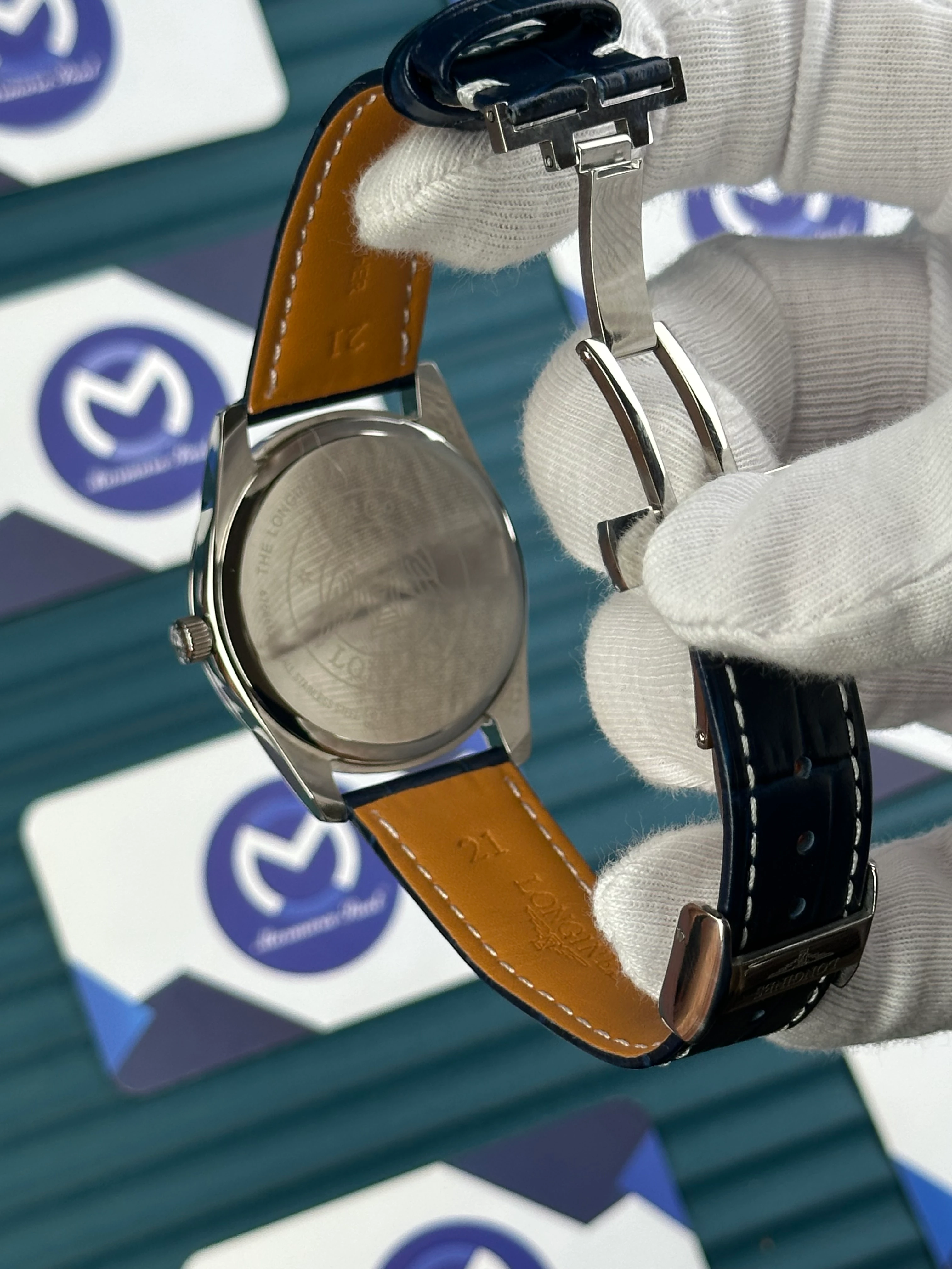 LONGINES CONQUEST FLAGSHIP HERITAGE MOONPHASE BLUE 