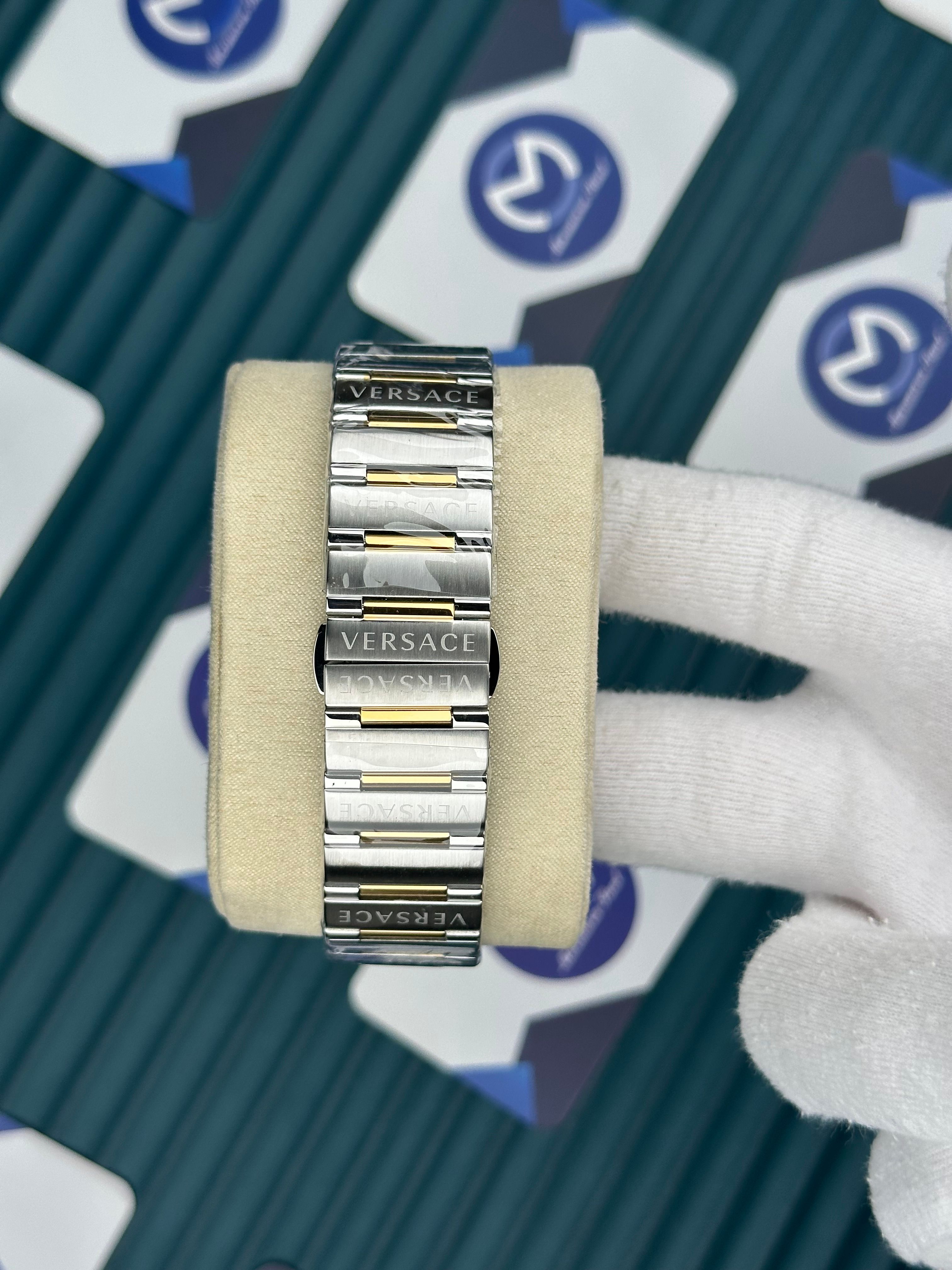 Versace Gold-Silver Yeşil Kadran Fonksiyonlu