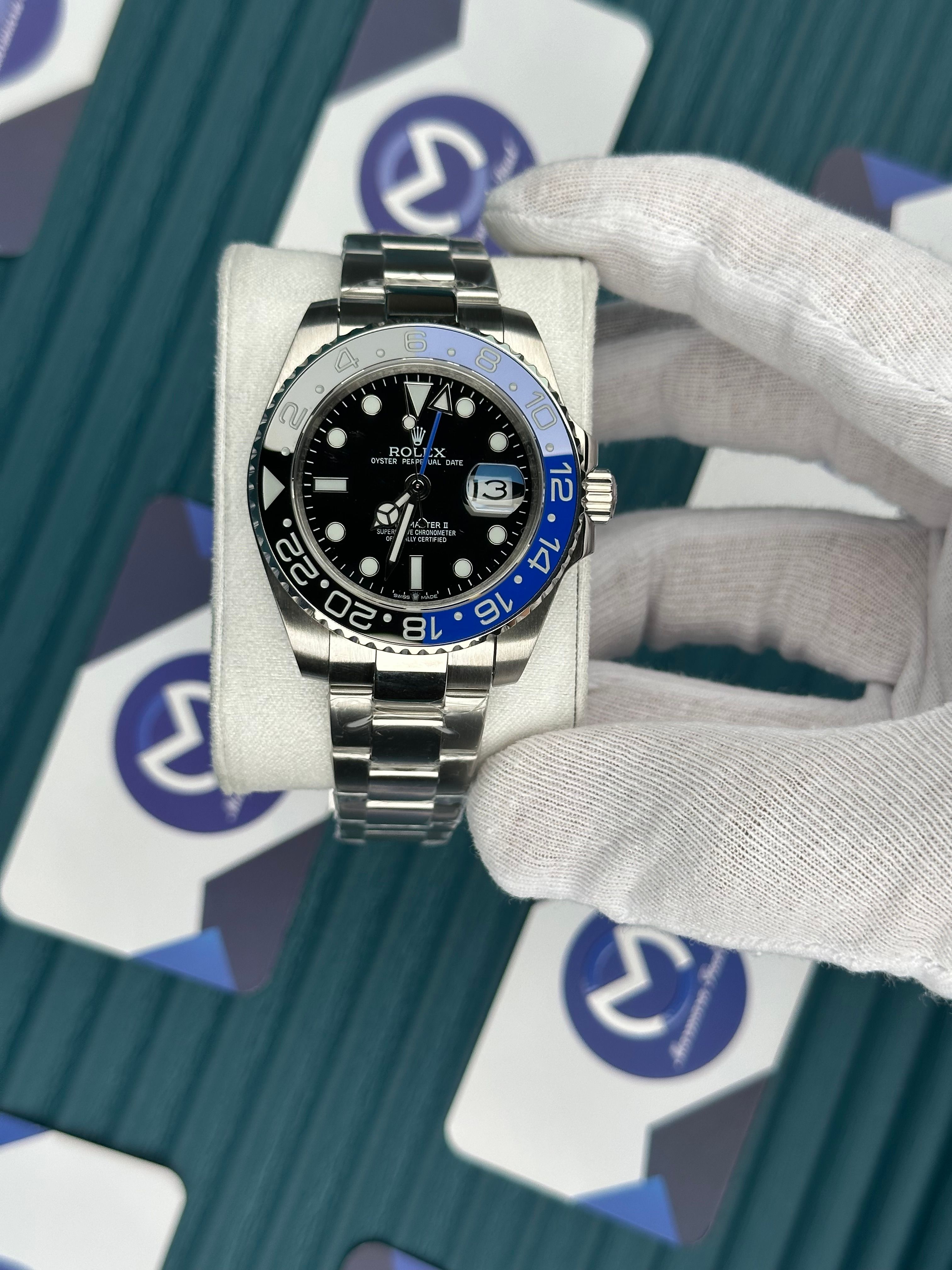 ROLEX GMT MASTER II BLACK DIAL BATMAN OYSTER