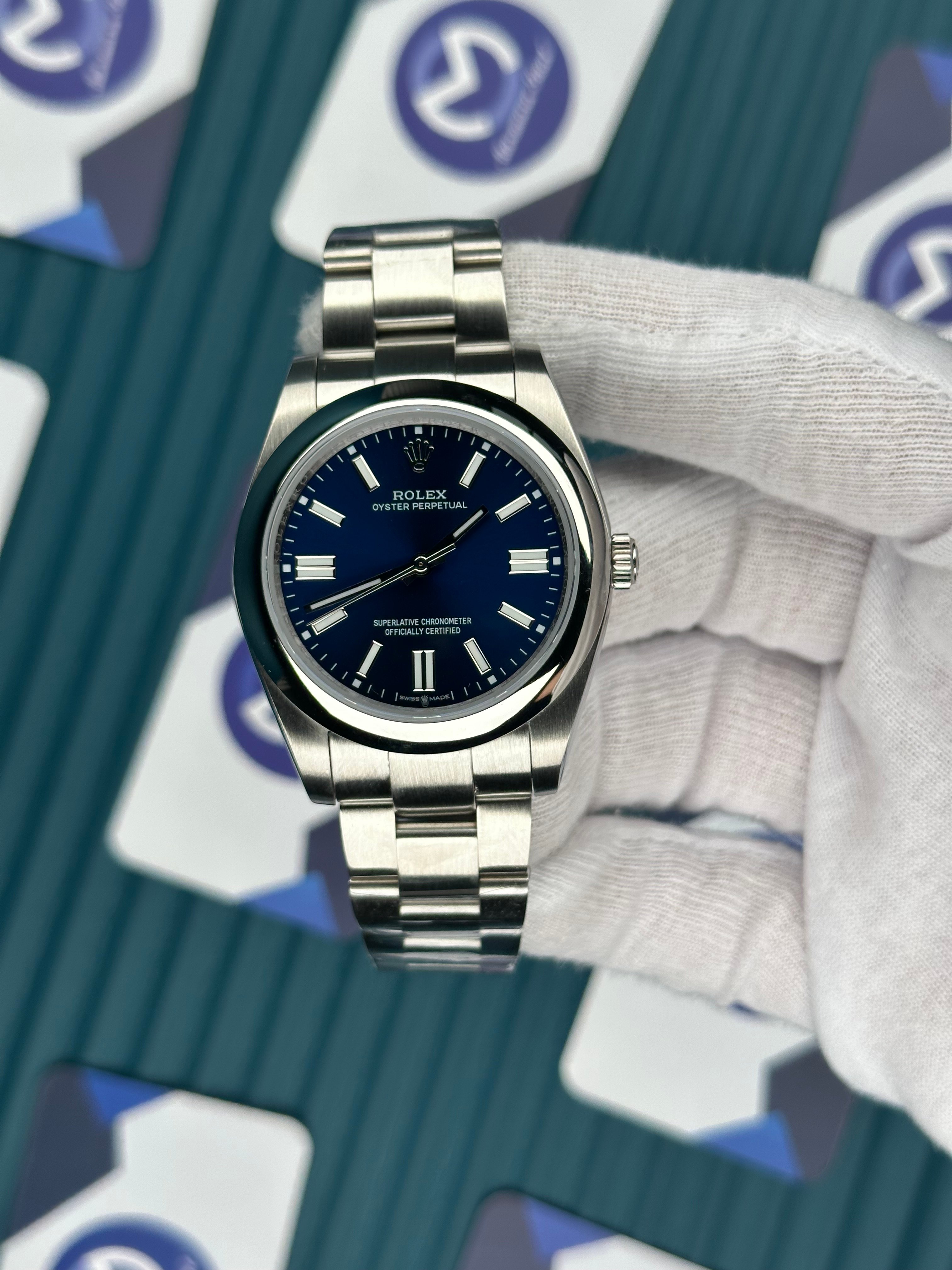 ROLEX OYSTER PERPETUAL BLUE
