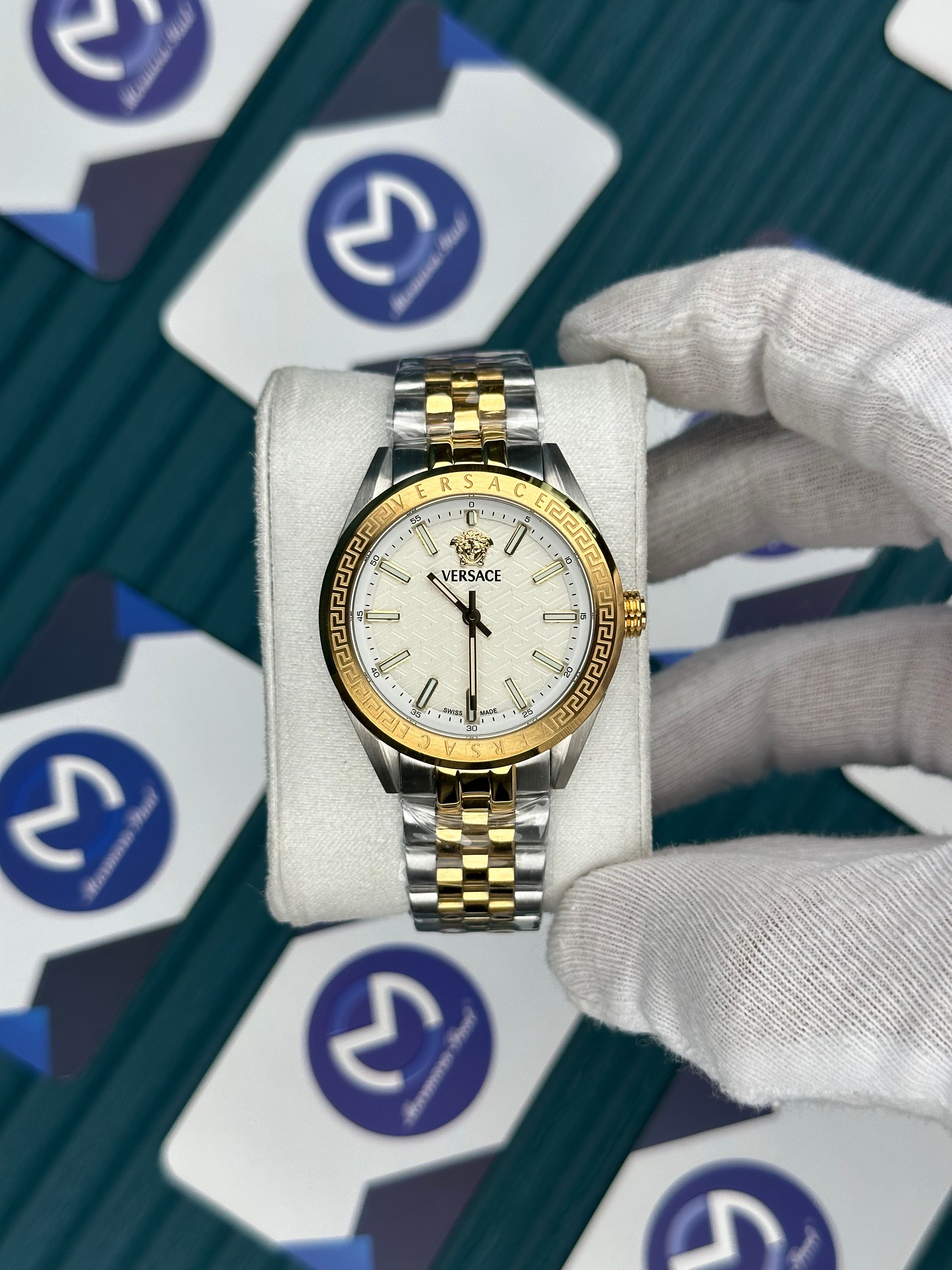 VERSACE 36 DESENLİ BEYAZ GOLD-SILVER JUBILE