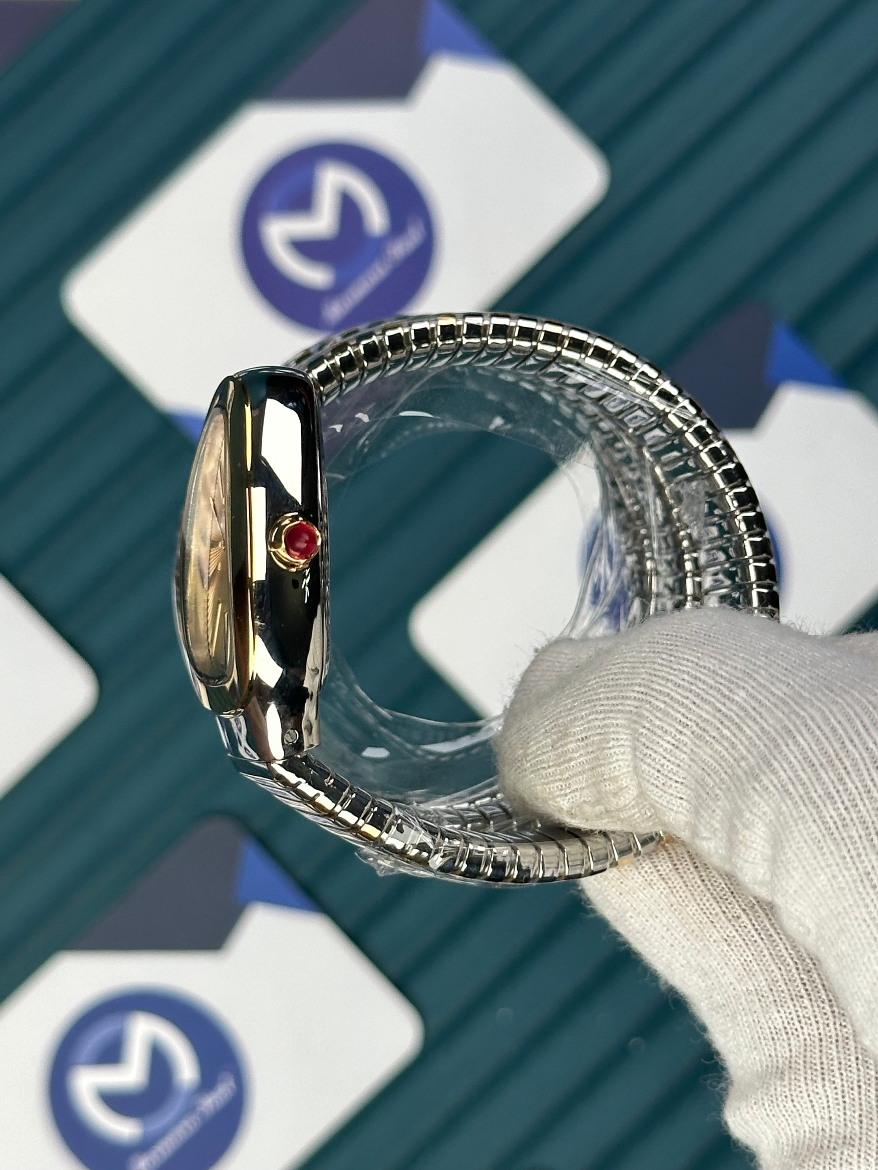 BVLGARI SERPENTI GOLD DIAL GOLD-SILVER LONG TUBOGAS