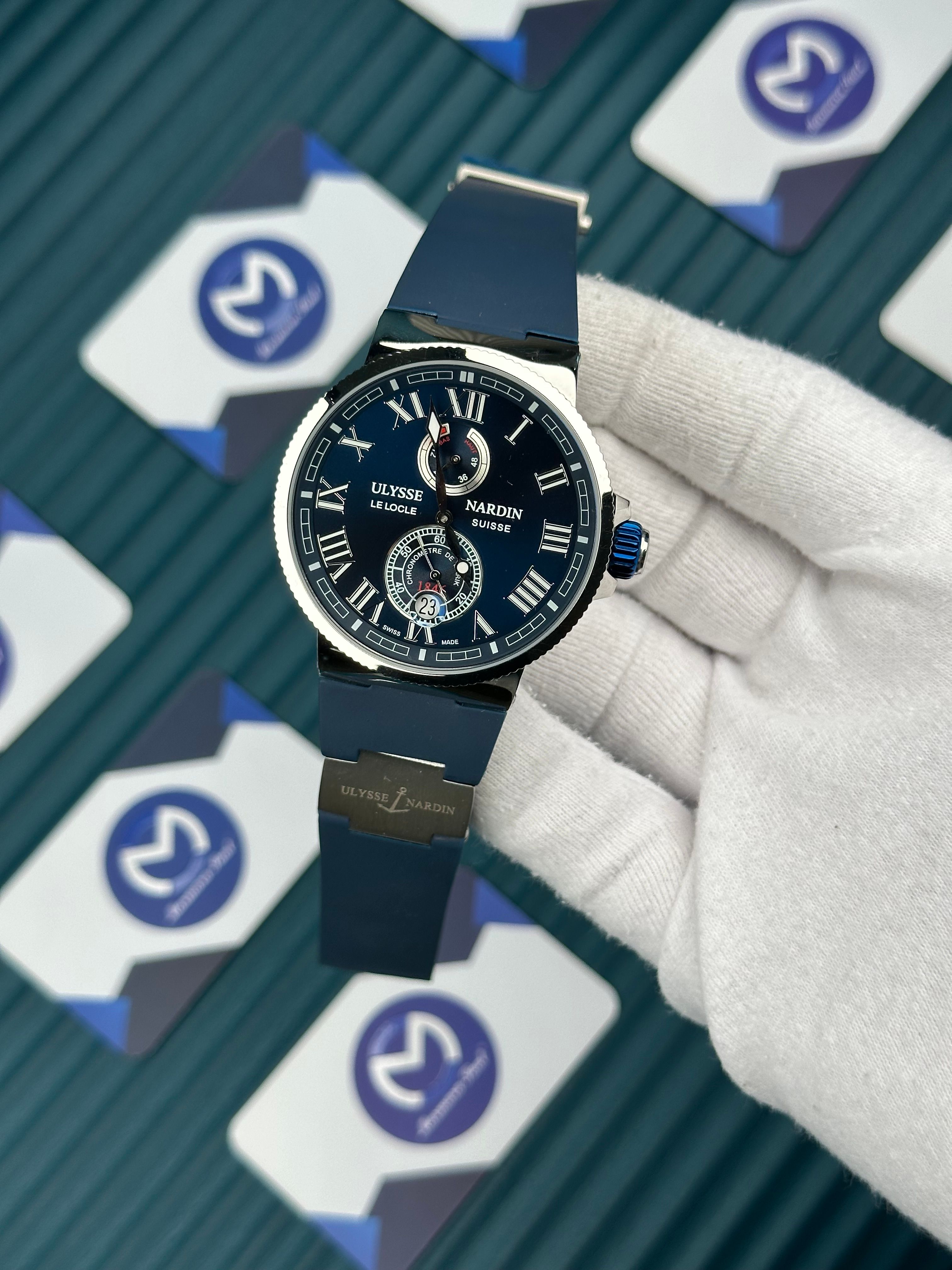Ulysse Nardin Blue Dial And Cord Chronometer Automatic