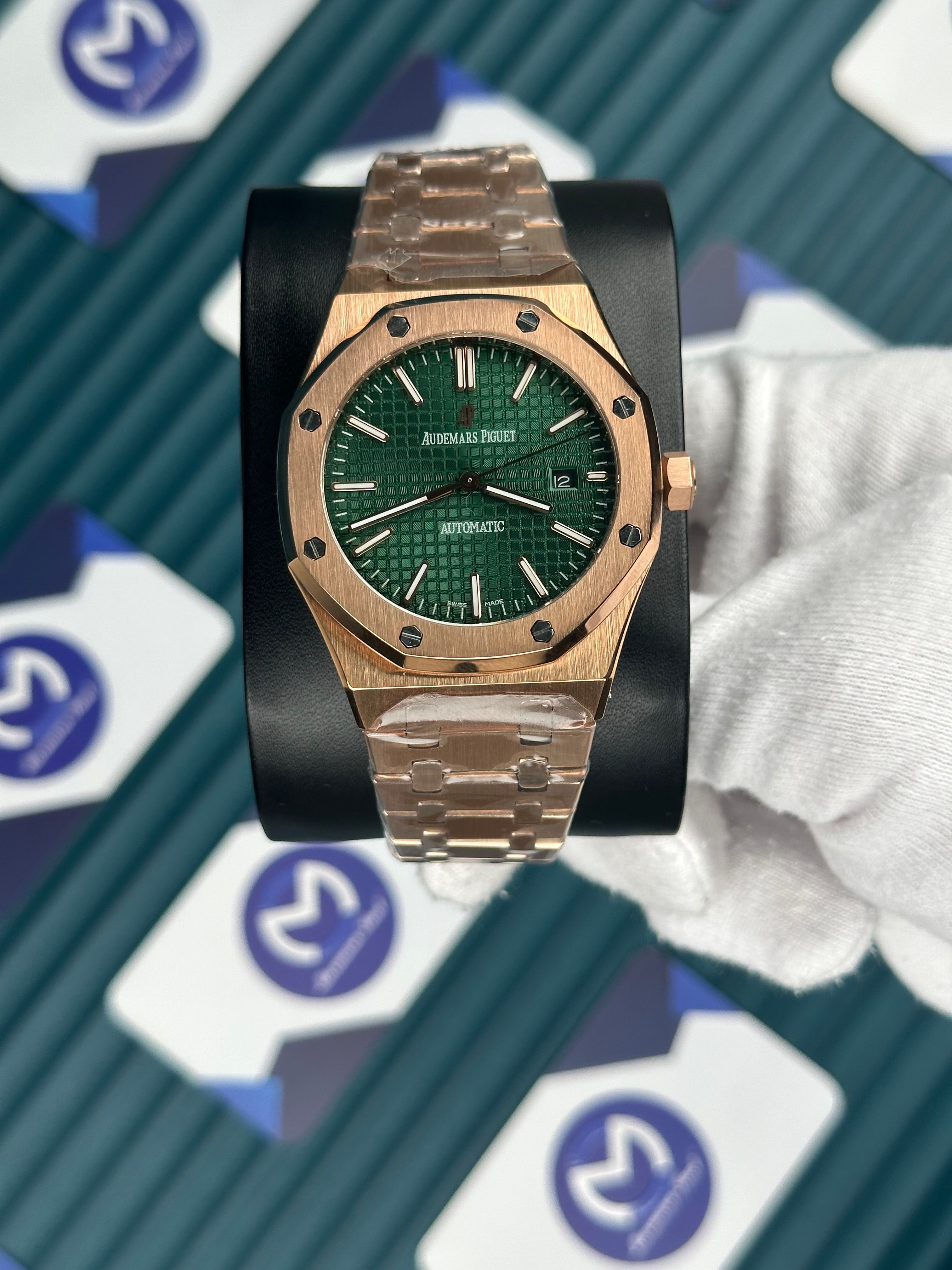 Audemars Piguet Royal Oak Rose Gold Yeşil Kadran Automatic