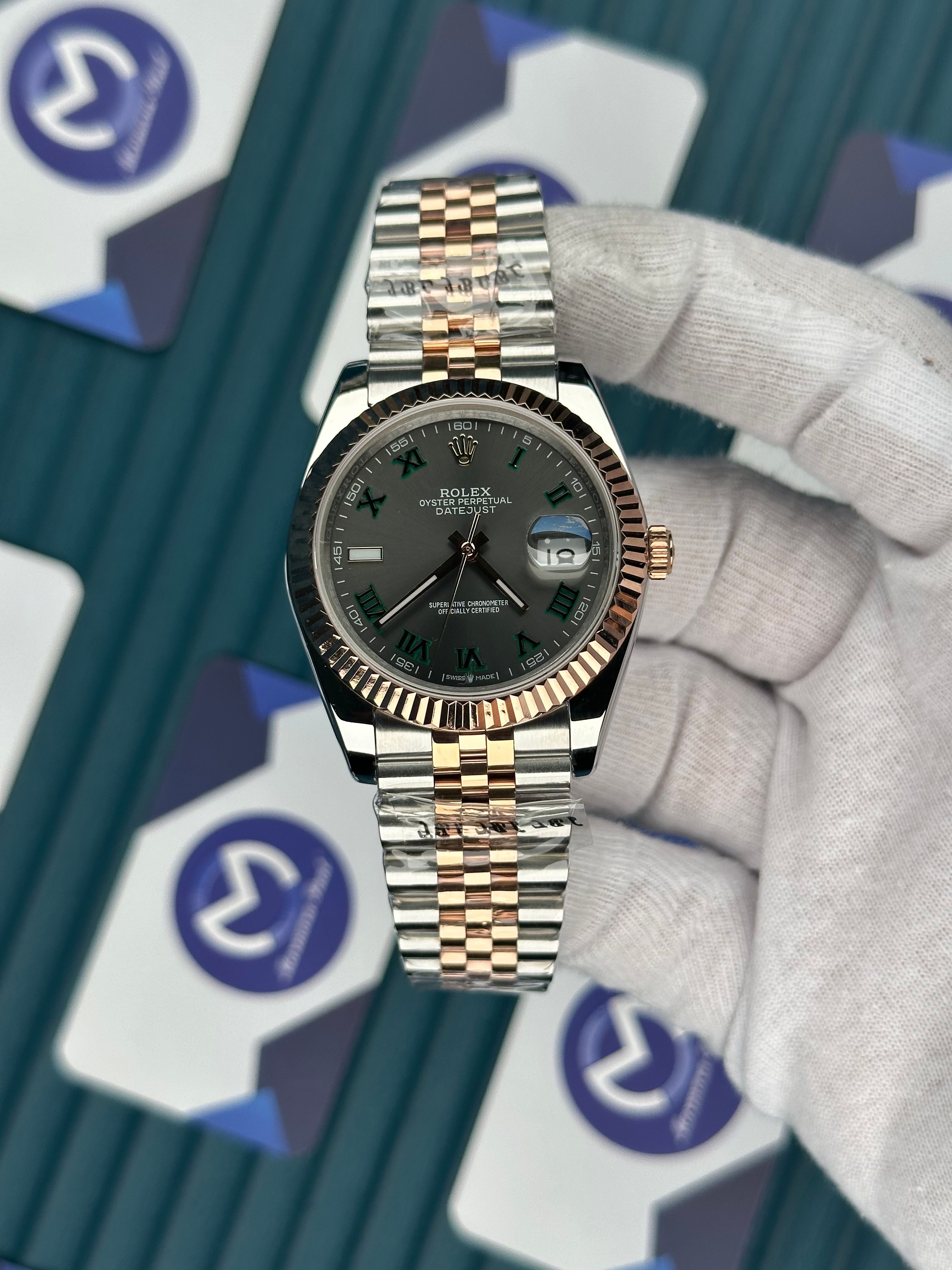 ROLEX DATEJUST ARDUVAZ ROSE-SILVER