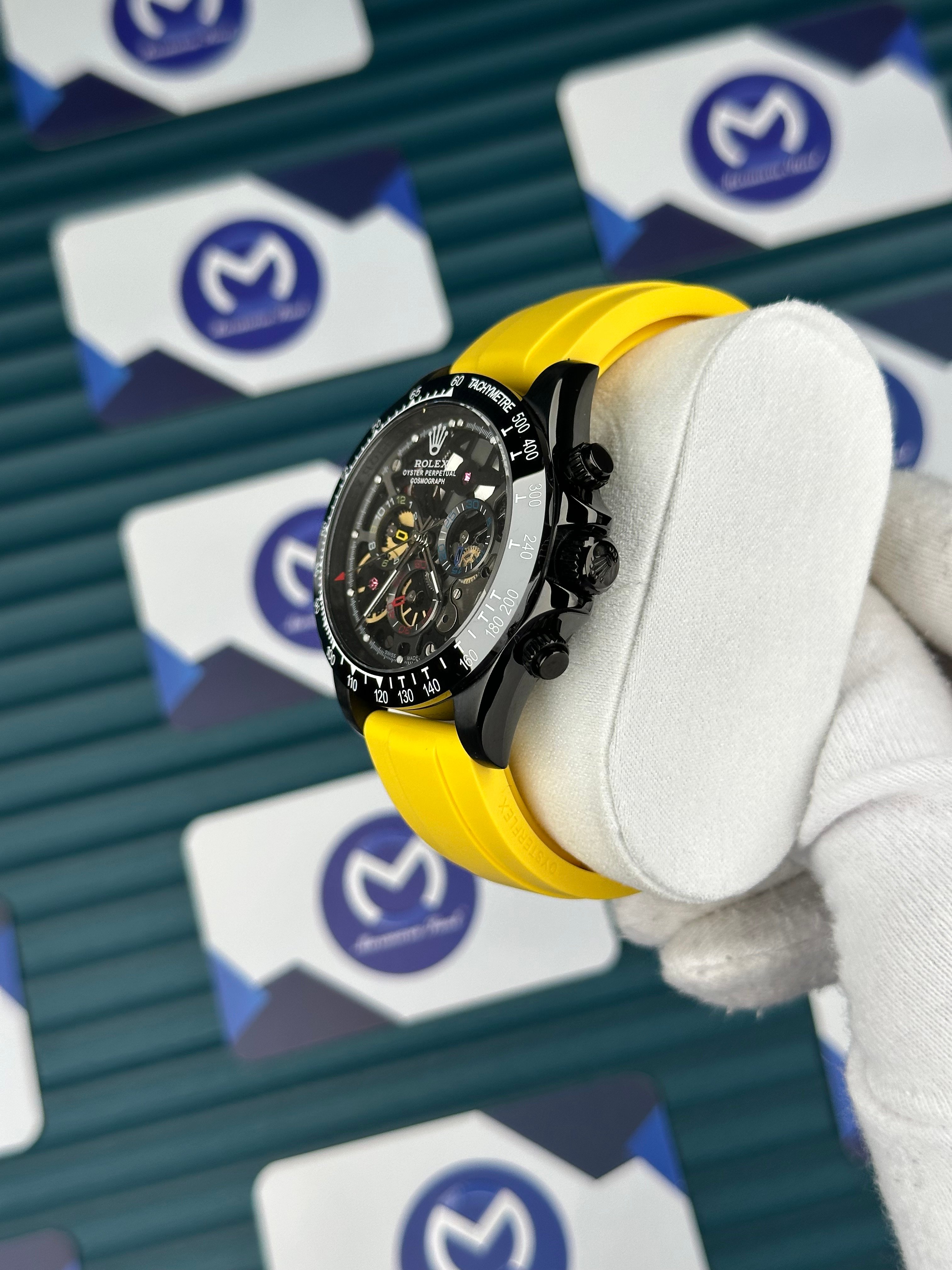 Rolex Daytona Juan Pablo Montoya Black Yellow Rubber Oysterflex