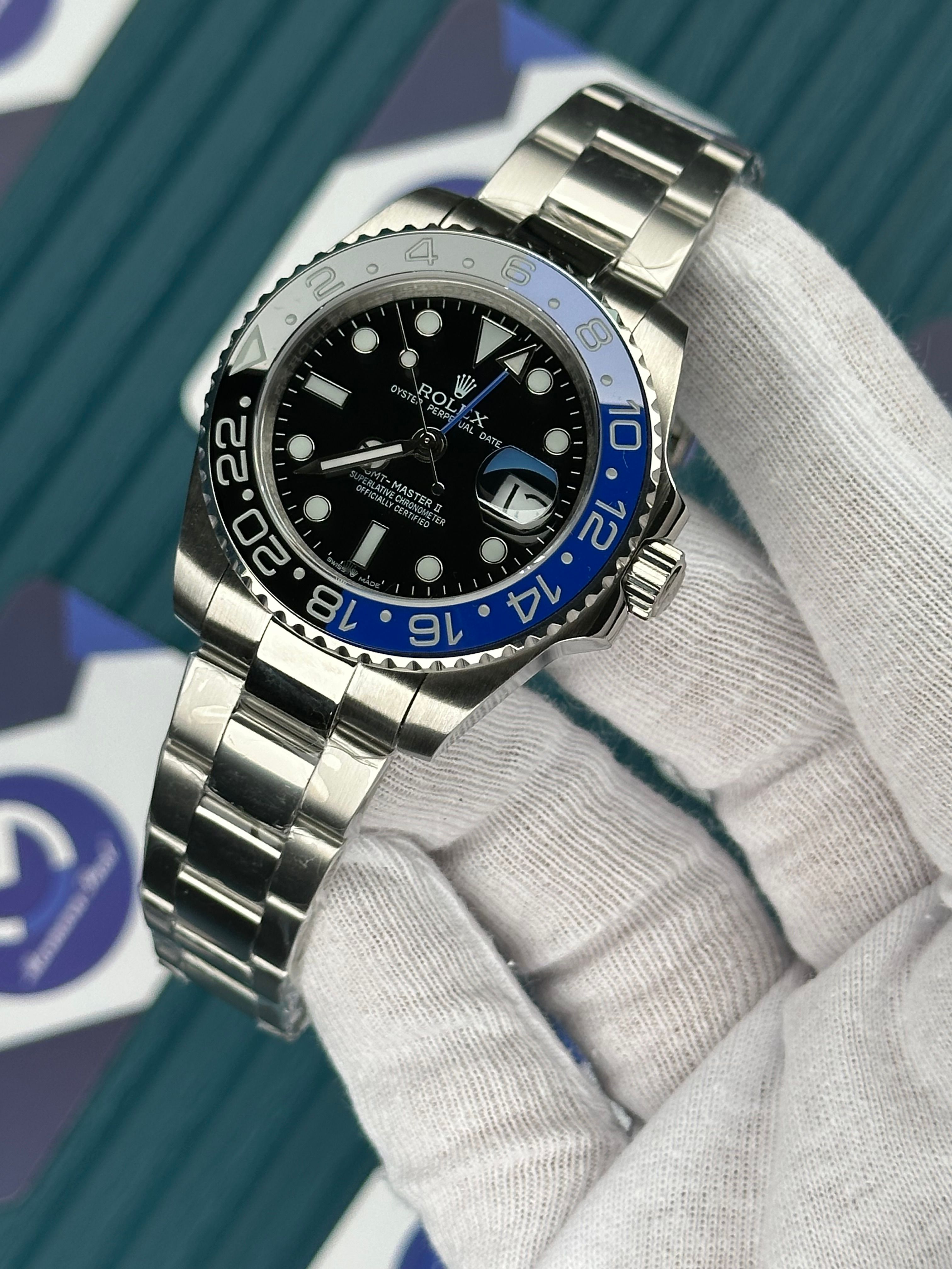 ROLEX GMT MASTER II BLACK DIAL BATMAN OYSTER