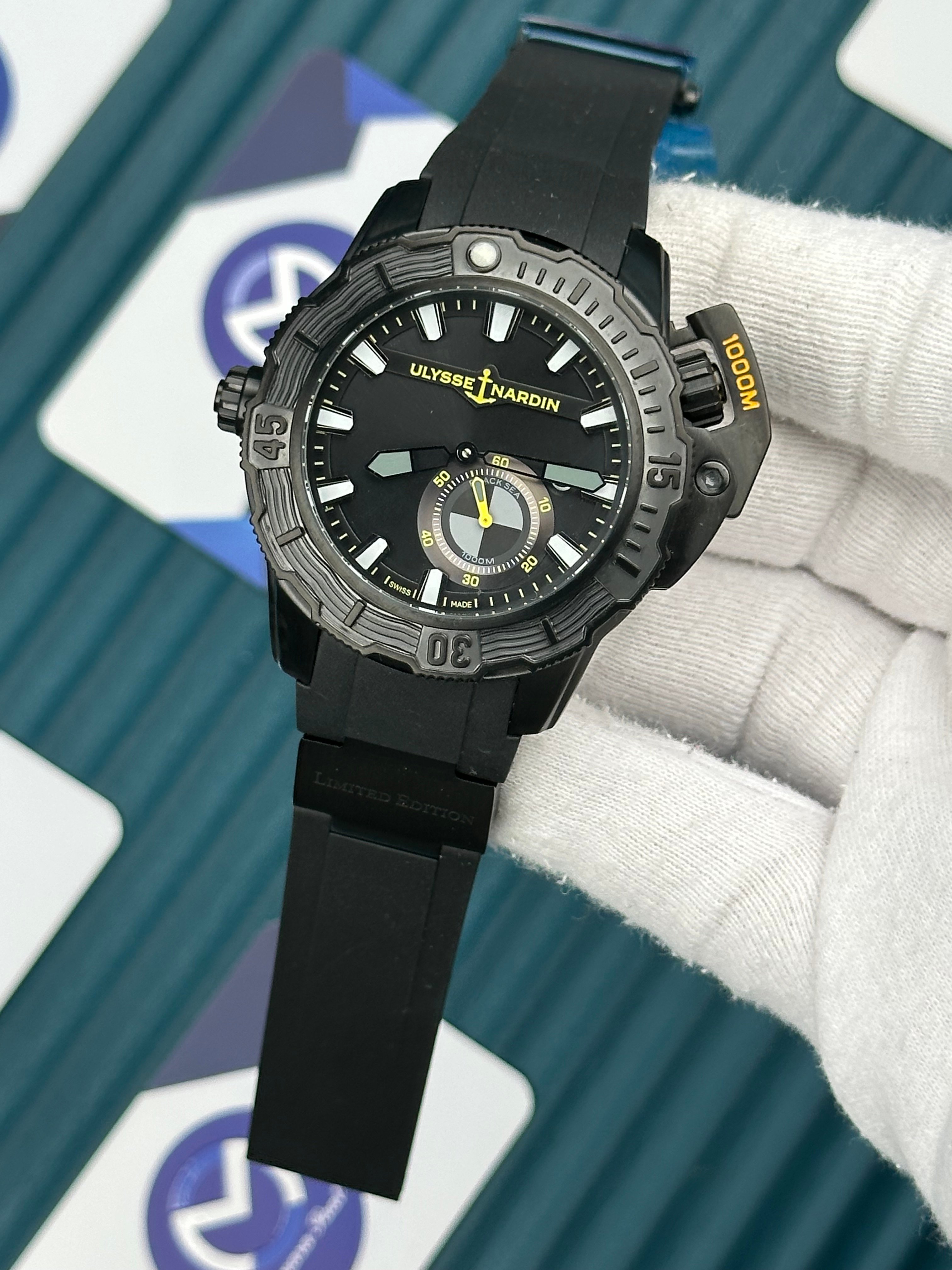 Ulysse Nardin Hammerhead Shark Black And Yellow Detail