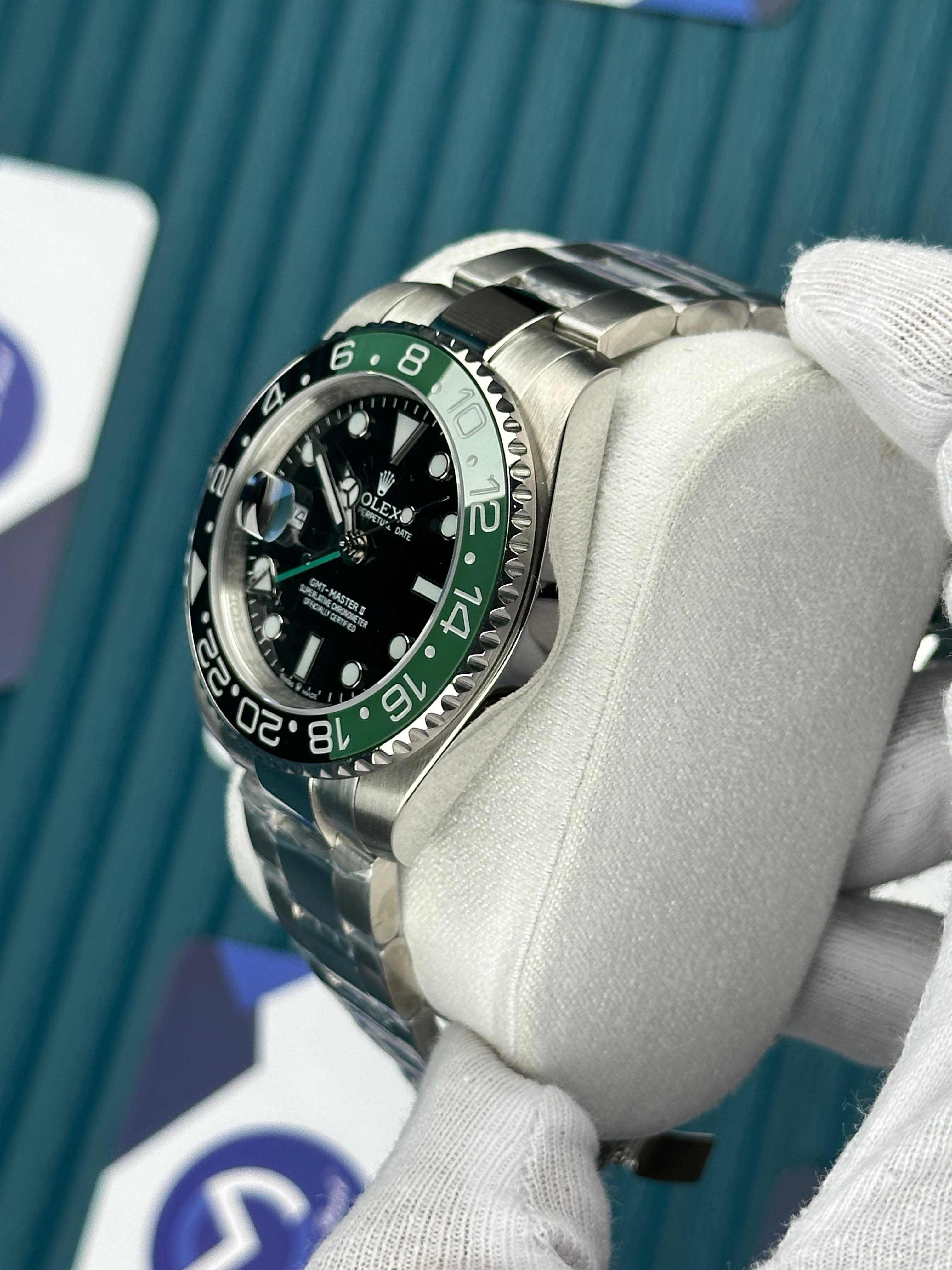 ROLEX GMT MASTER II BLACK DIAL STARBUCKS OYSTER