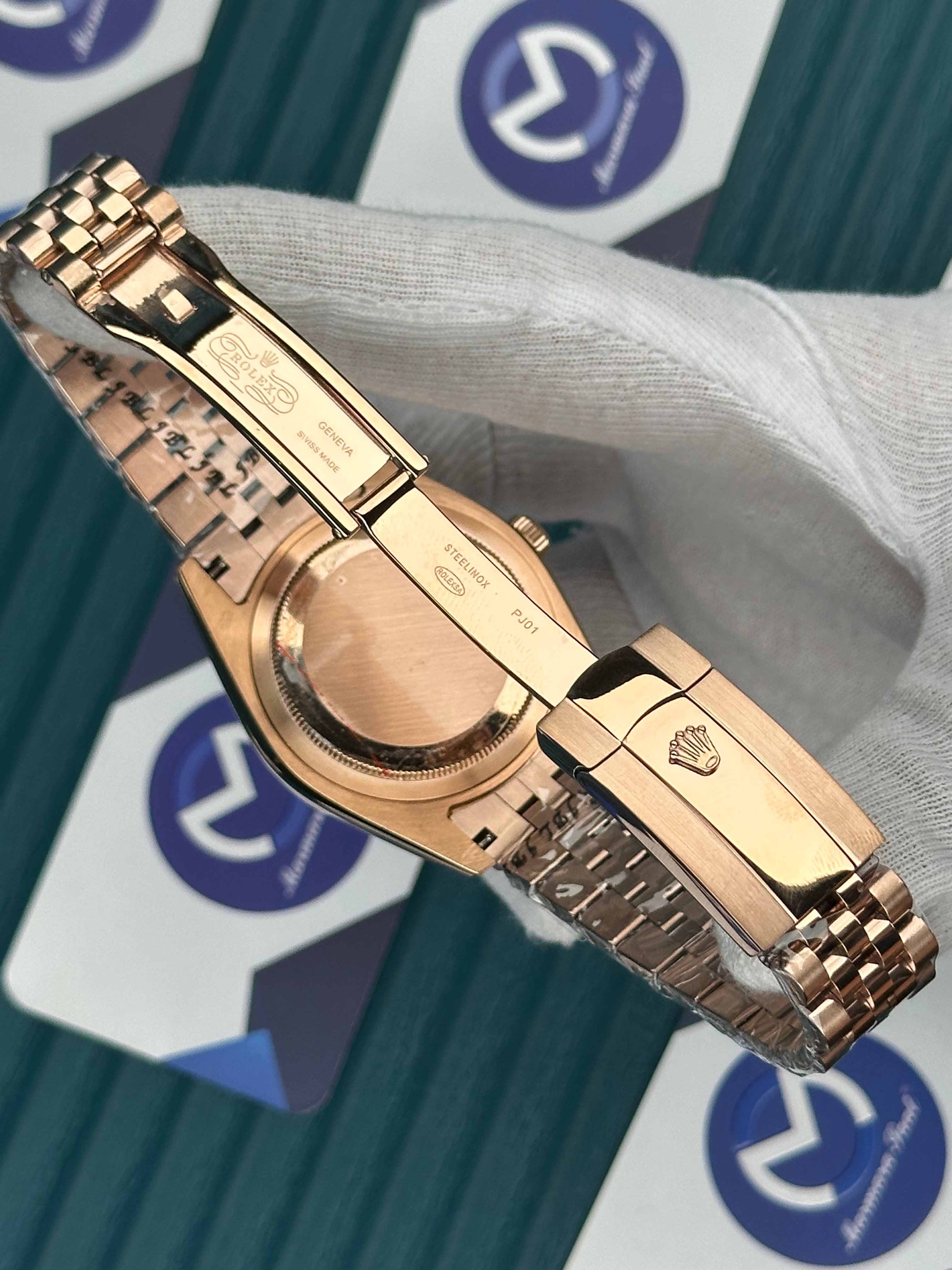 ROLEX SKY-DWELLER BLUE DIAL ROSE JUBILE