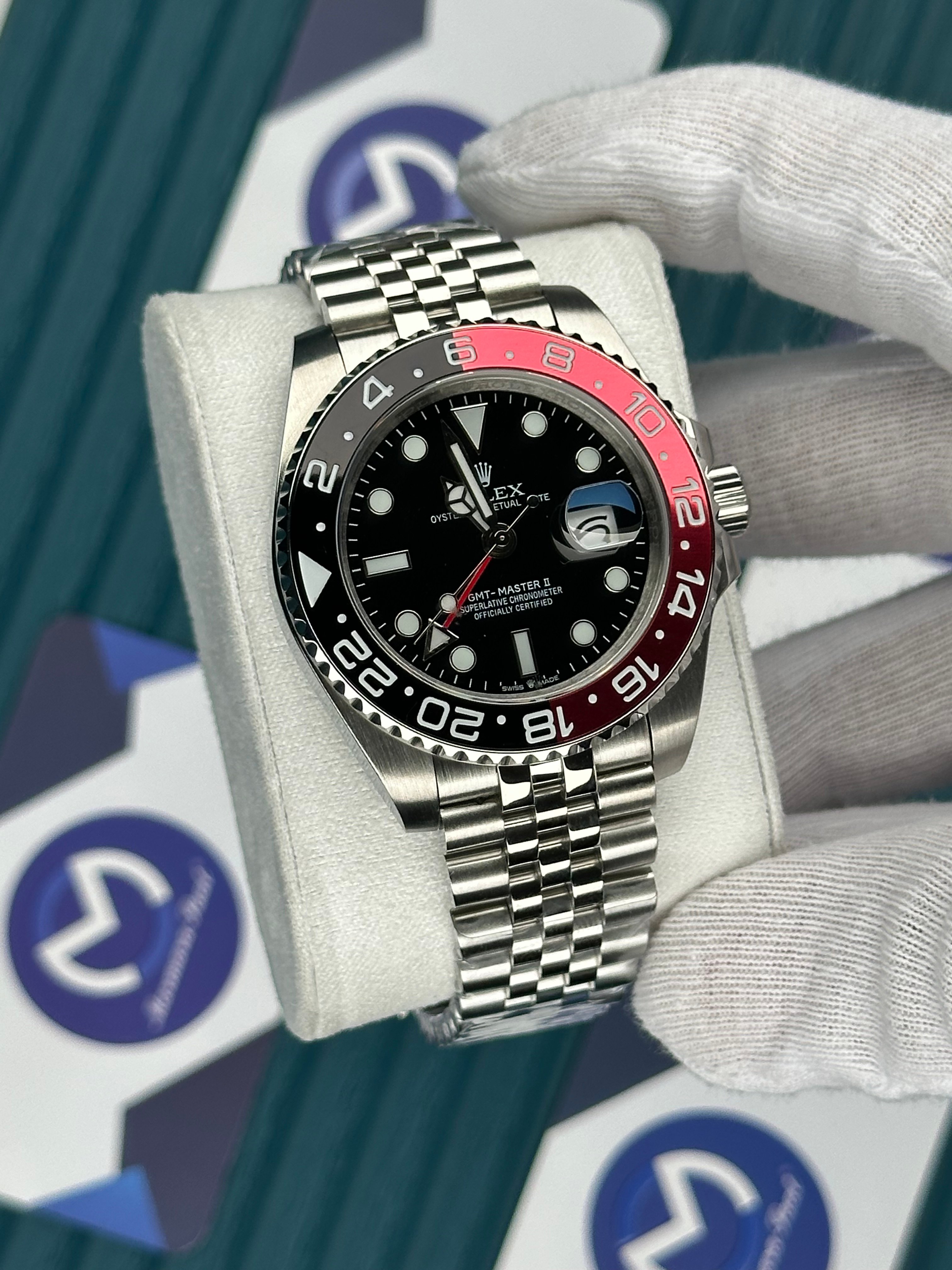 ROLEX GMT MASTER II BLACK DIAL COCO COLA JUBILE