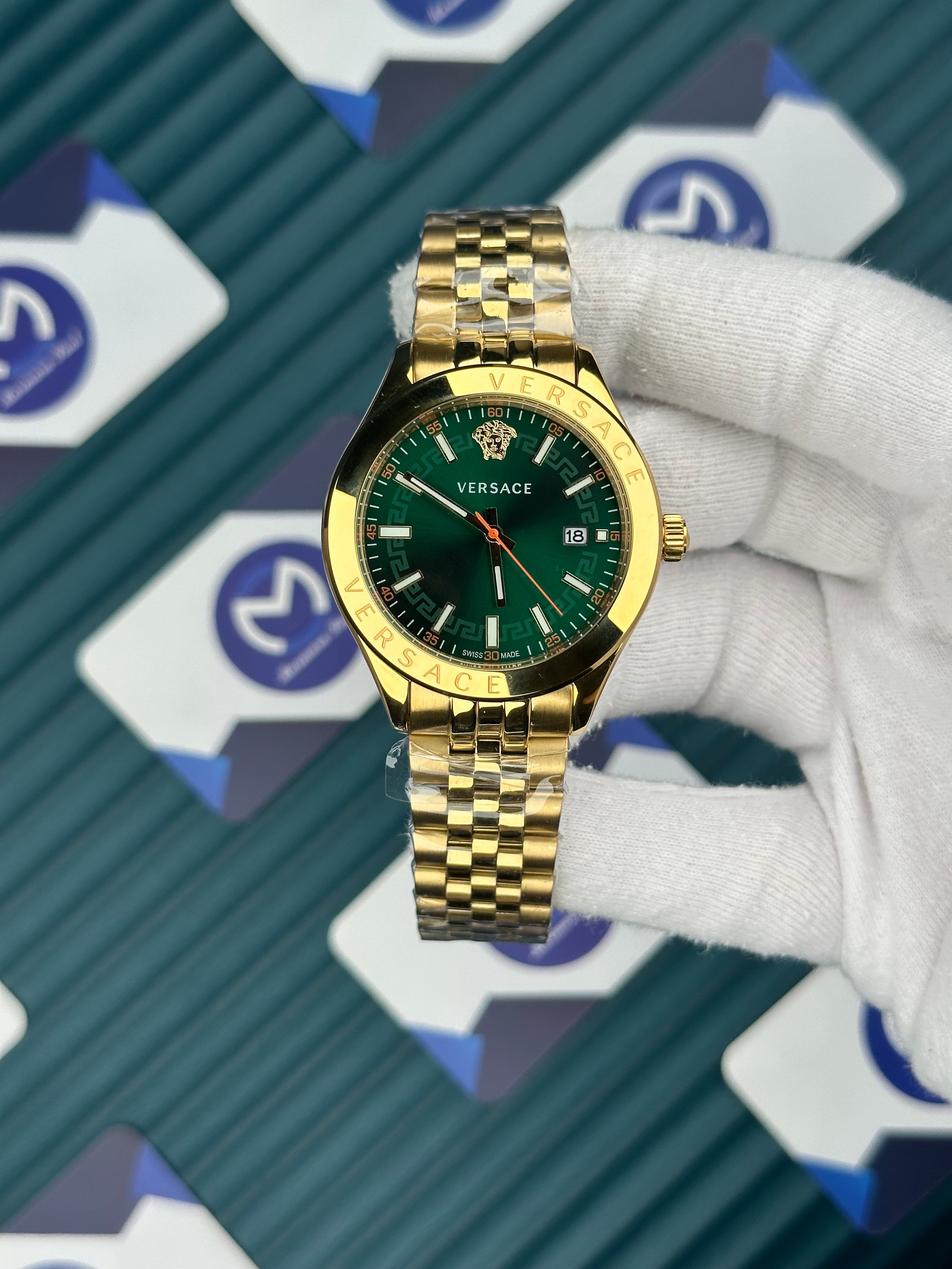 Versace Gold Jübile Yeşil Kadran