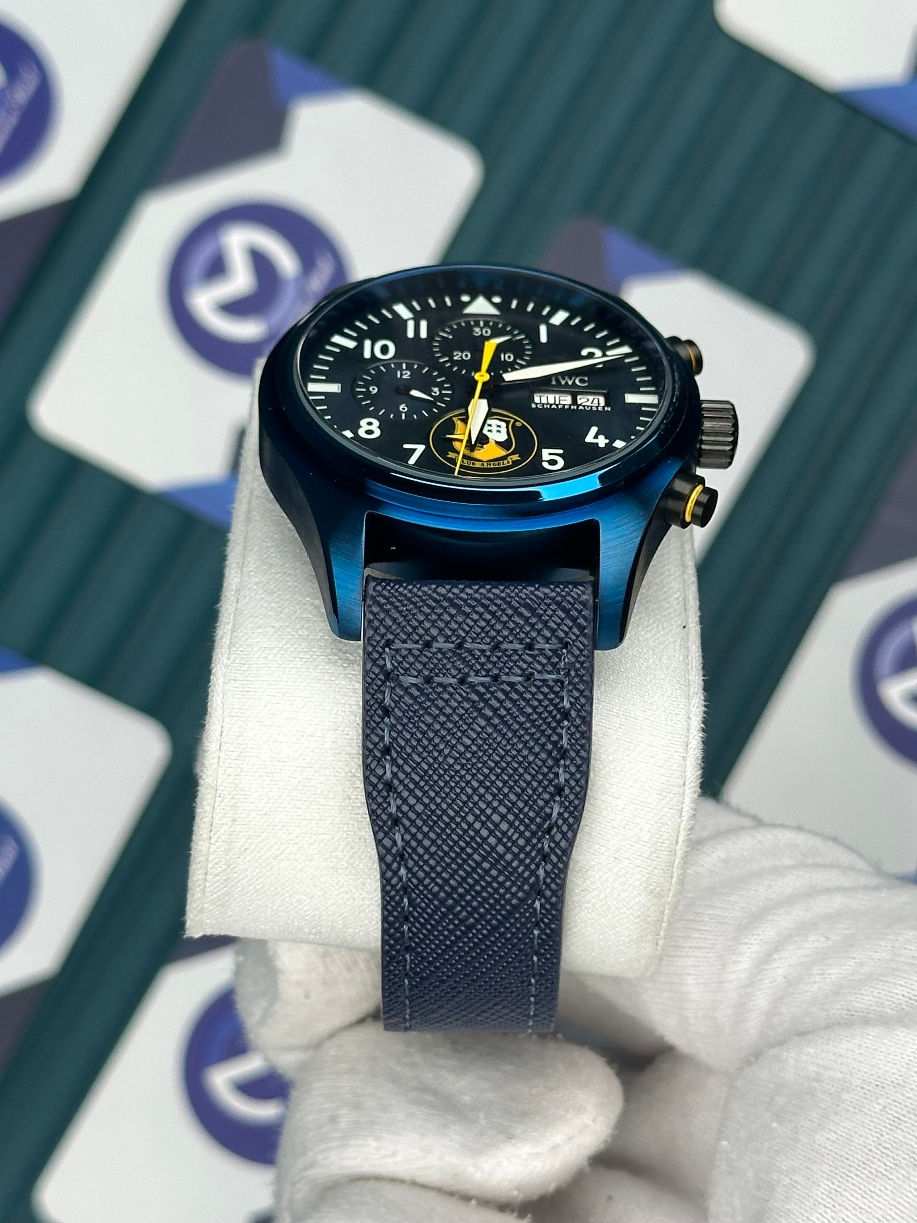 IWC EDITION LE PETTIT PRINCE BLUE CASE CHRONOGRAPH AUTOMATIC