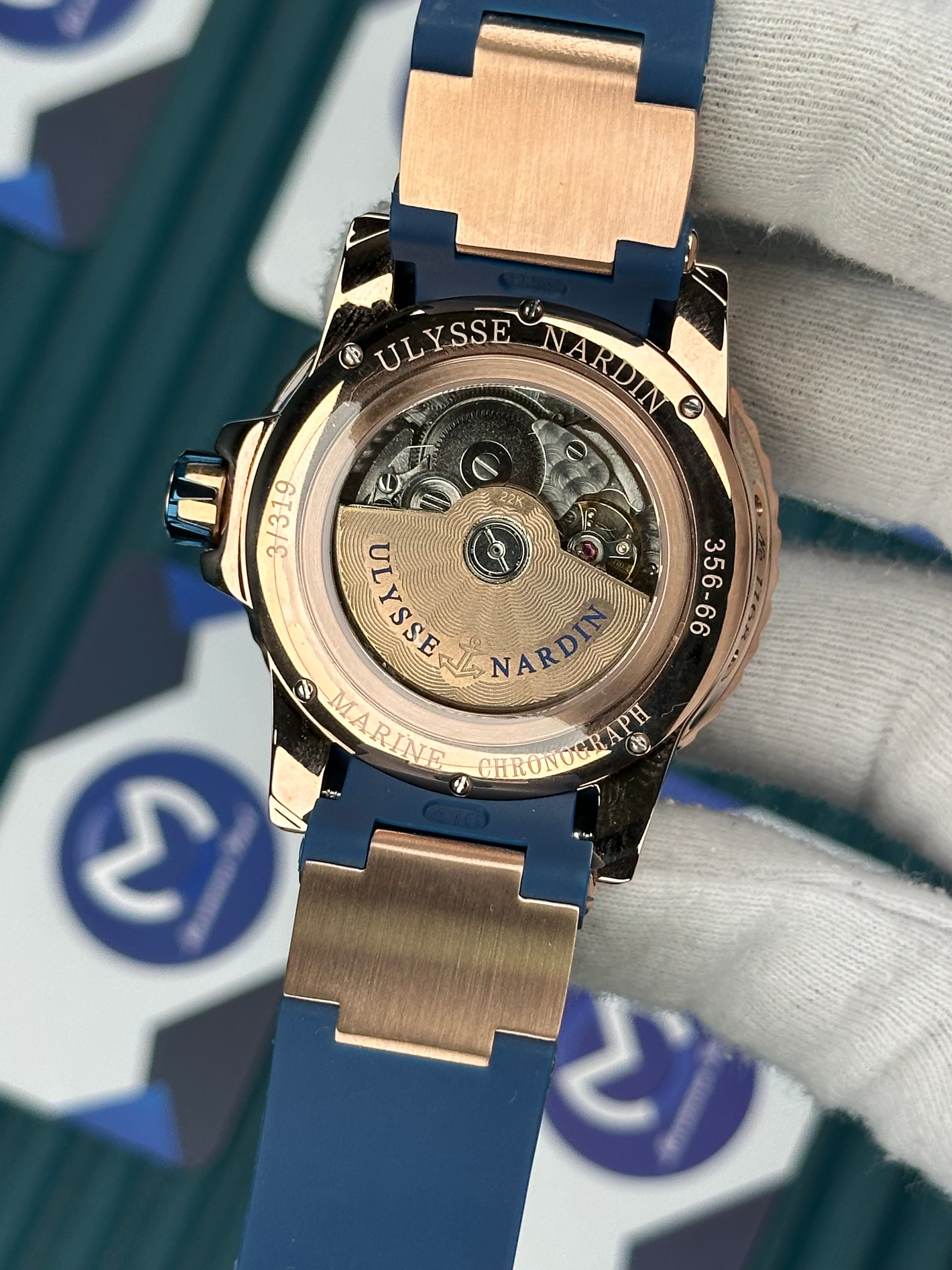 Ulysse Nardin Rose Case Blue Limited Edition Chronograph Automatic