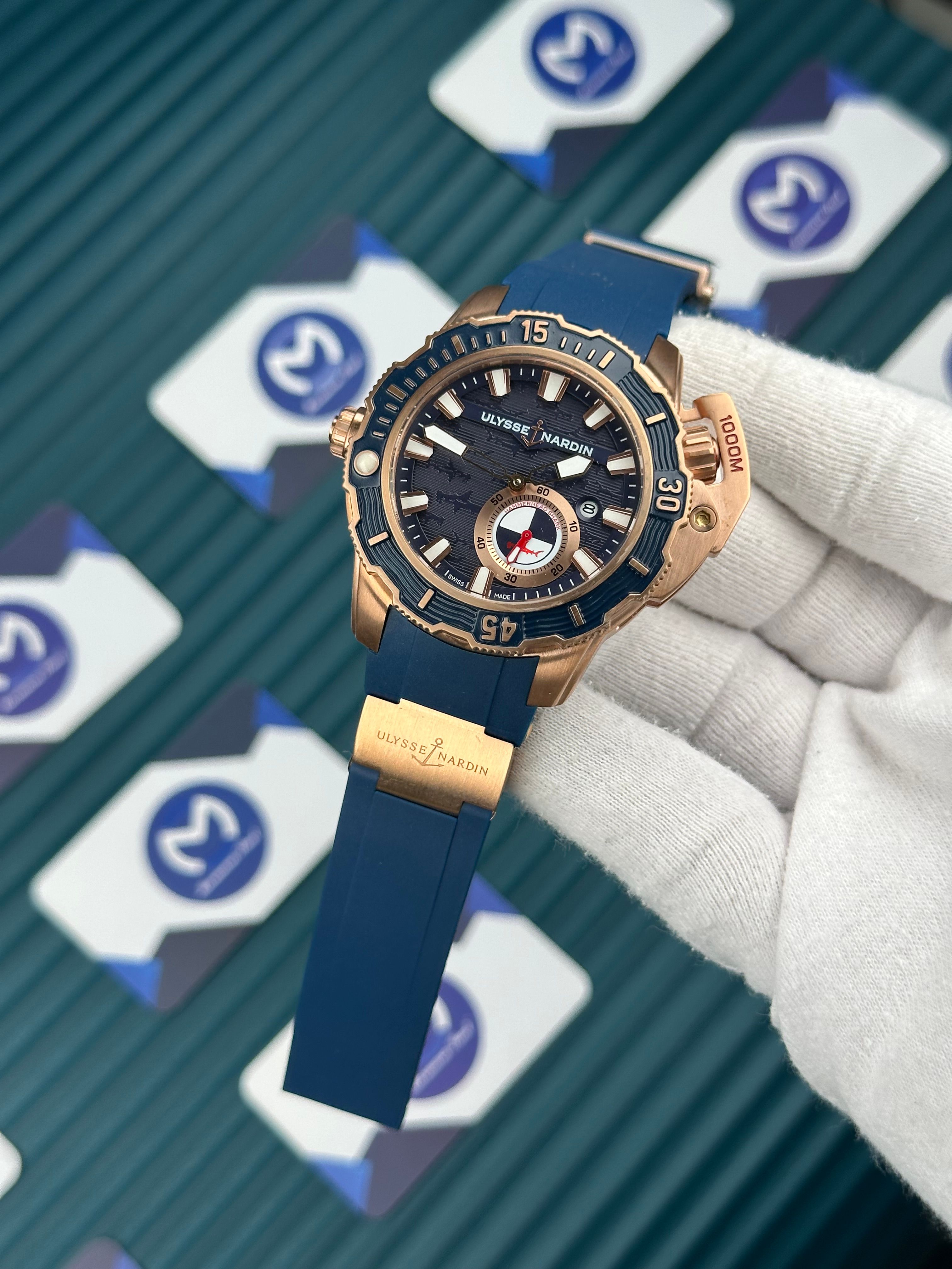 Ulysse Nardin Hammerhead Shark Rose Case Blue 