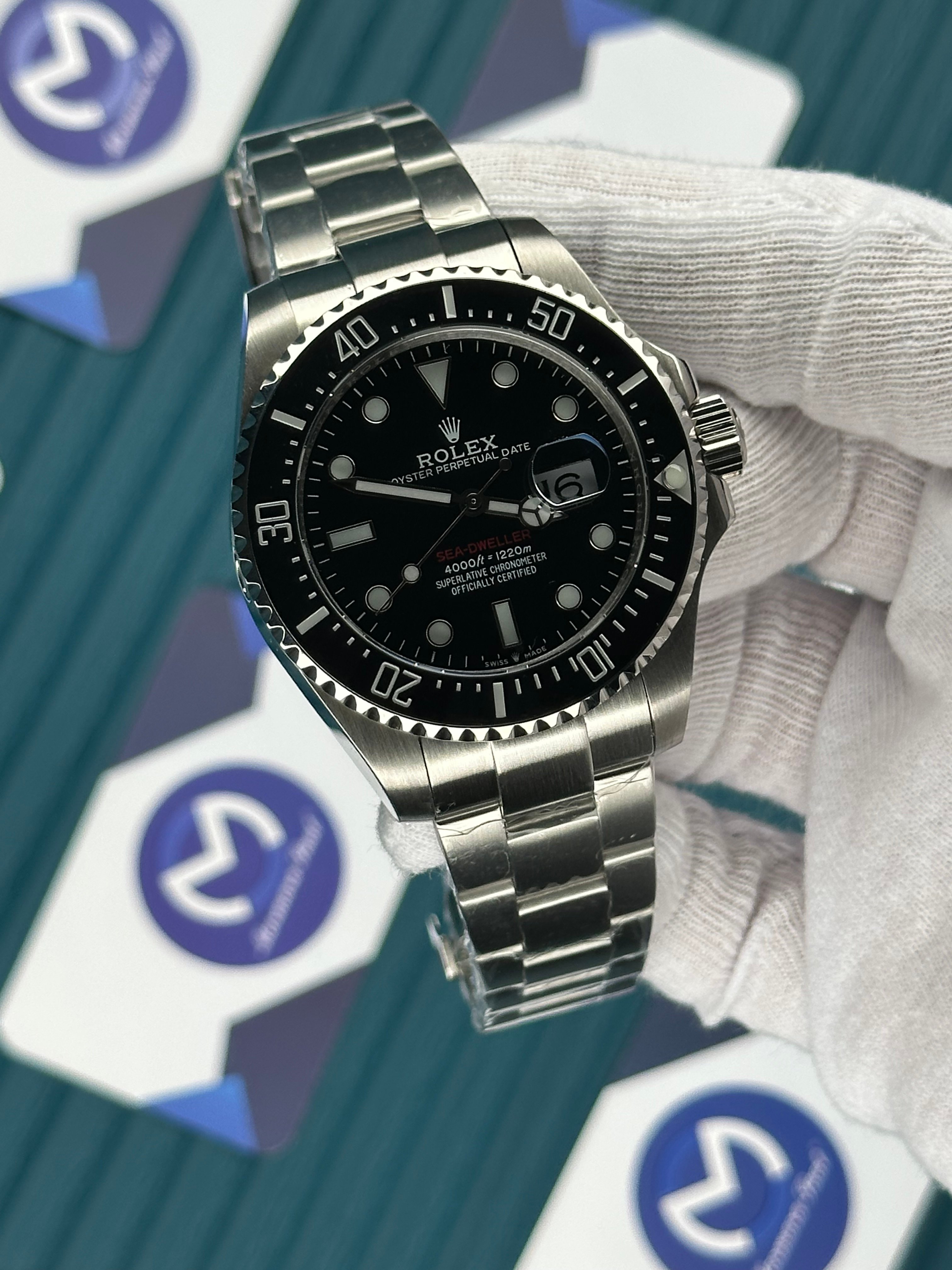 ROLEX SEA DWELLER BLACK DIAL SILVER OYSTER