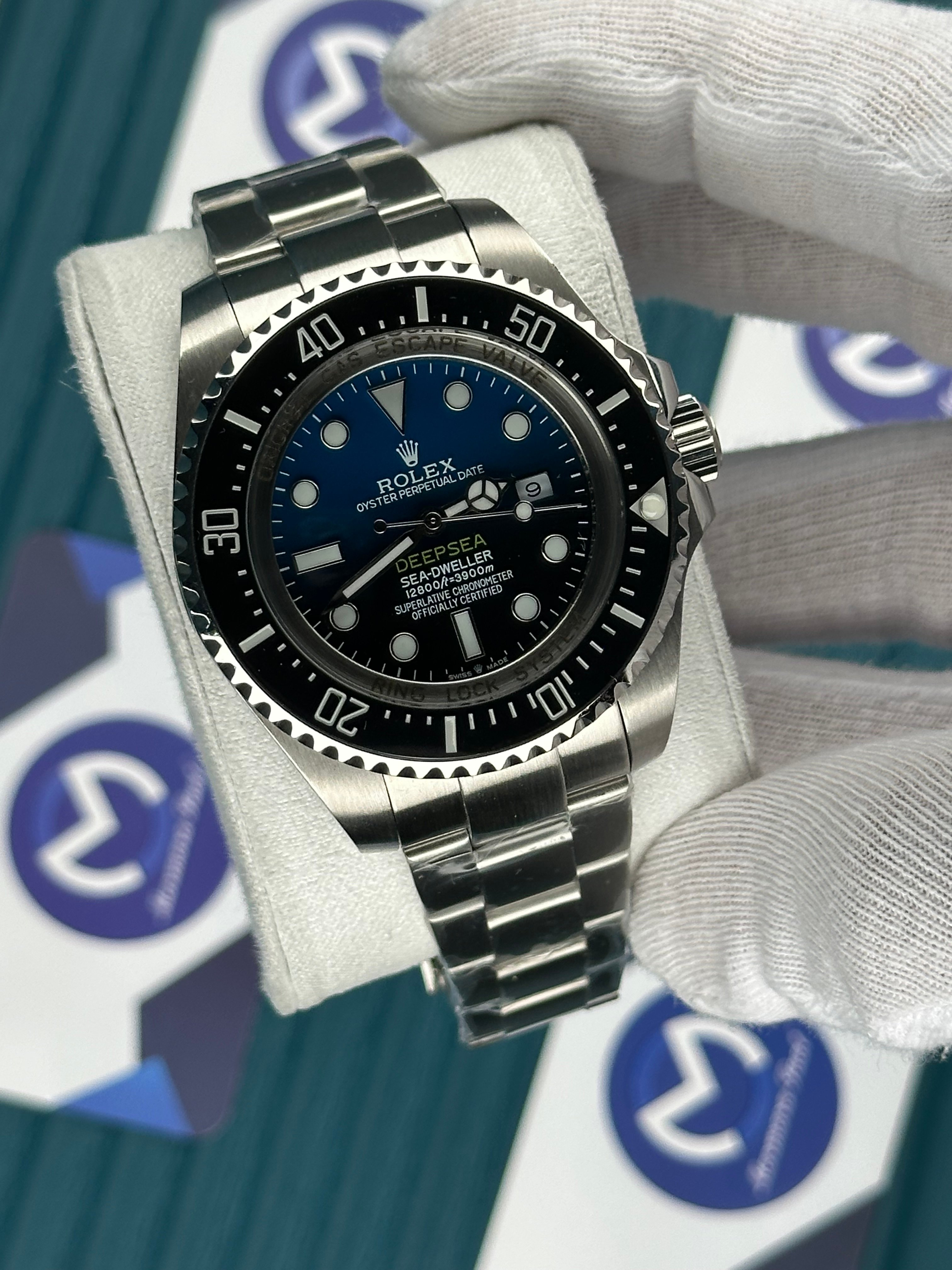 ROLEX DEEP SEA BLUE DIAL SILVER OYSTER