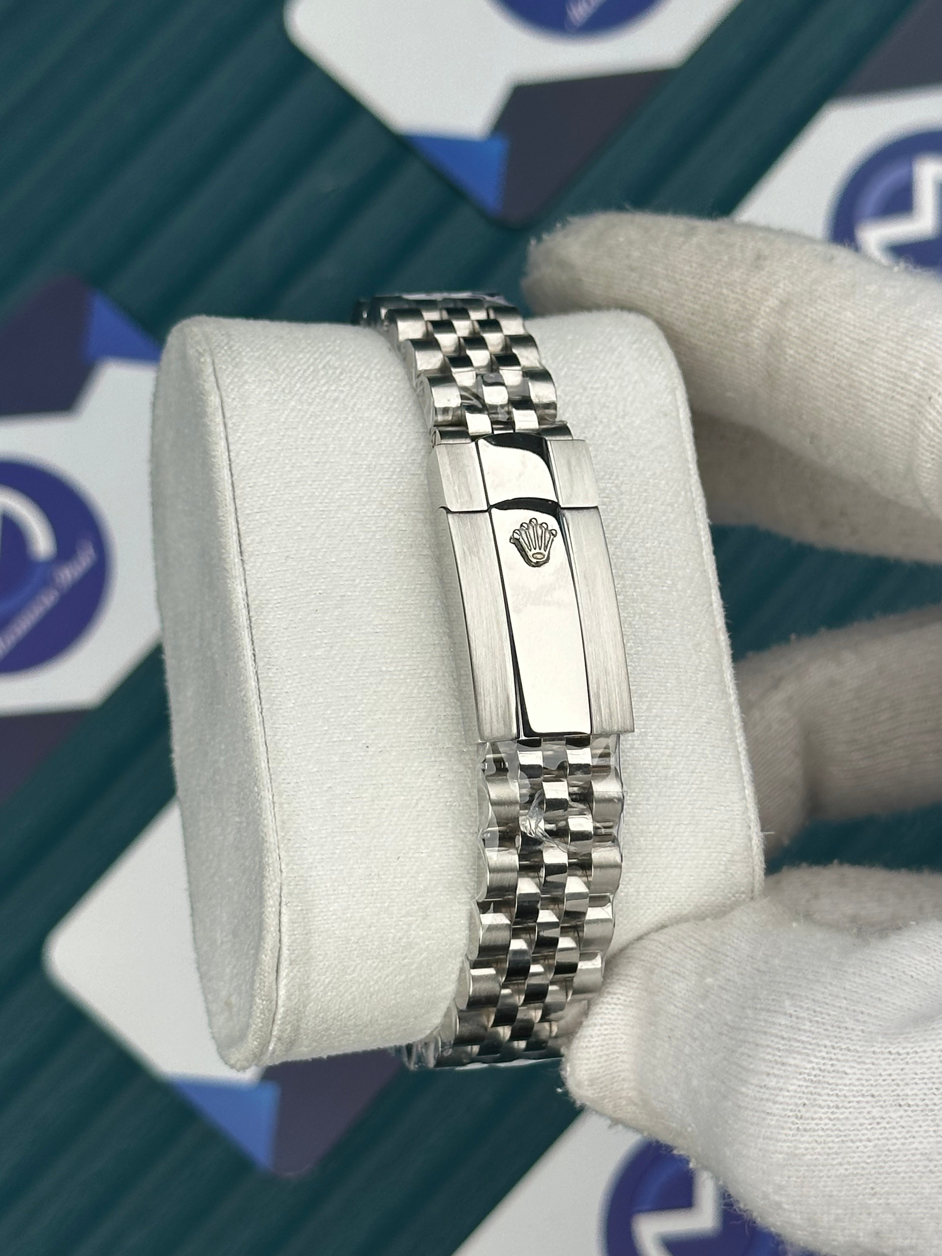 ROLEX 31 BEYAZ SEDEFLİ PIRLANTA BEZEL SILVER JUBILEE 