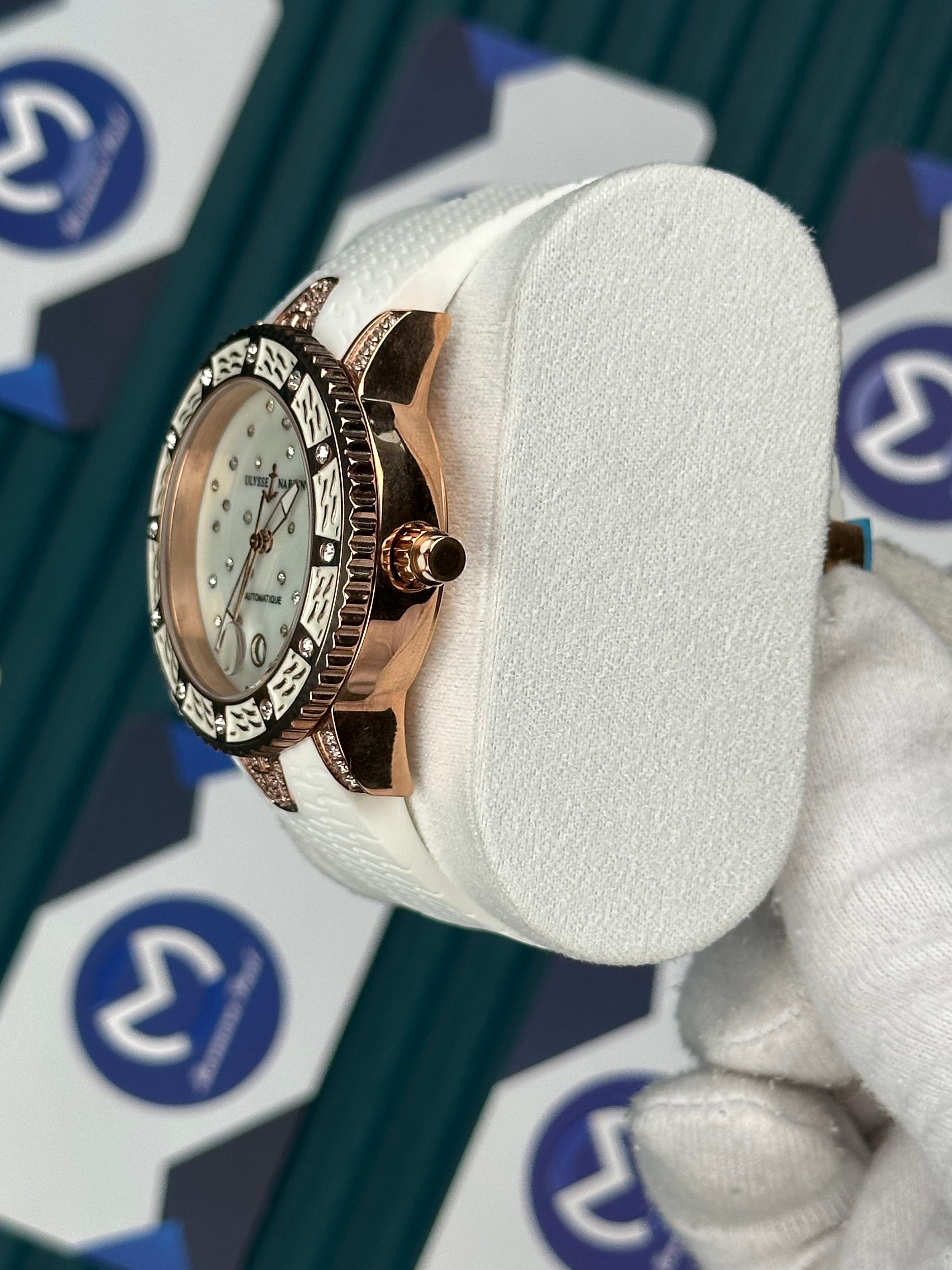 Ulysse Nardin Rose Case White and Diamond 