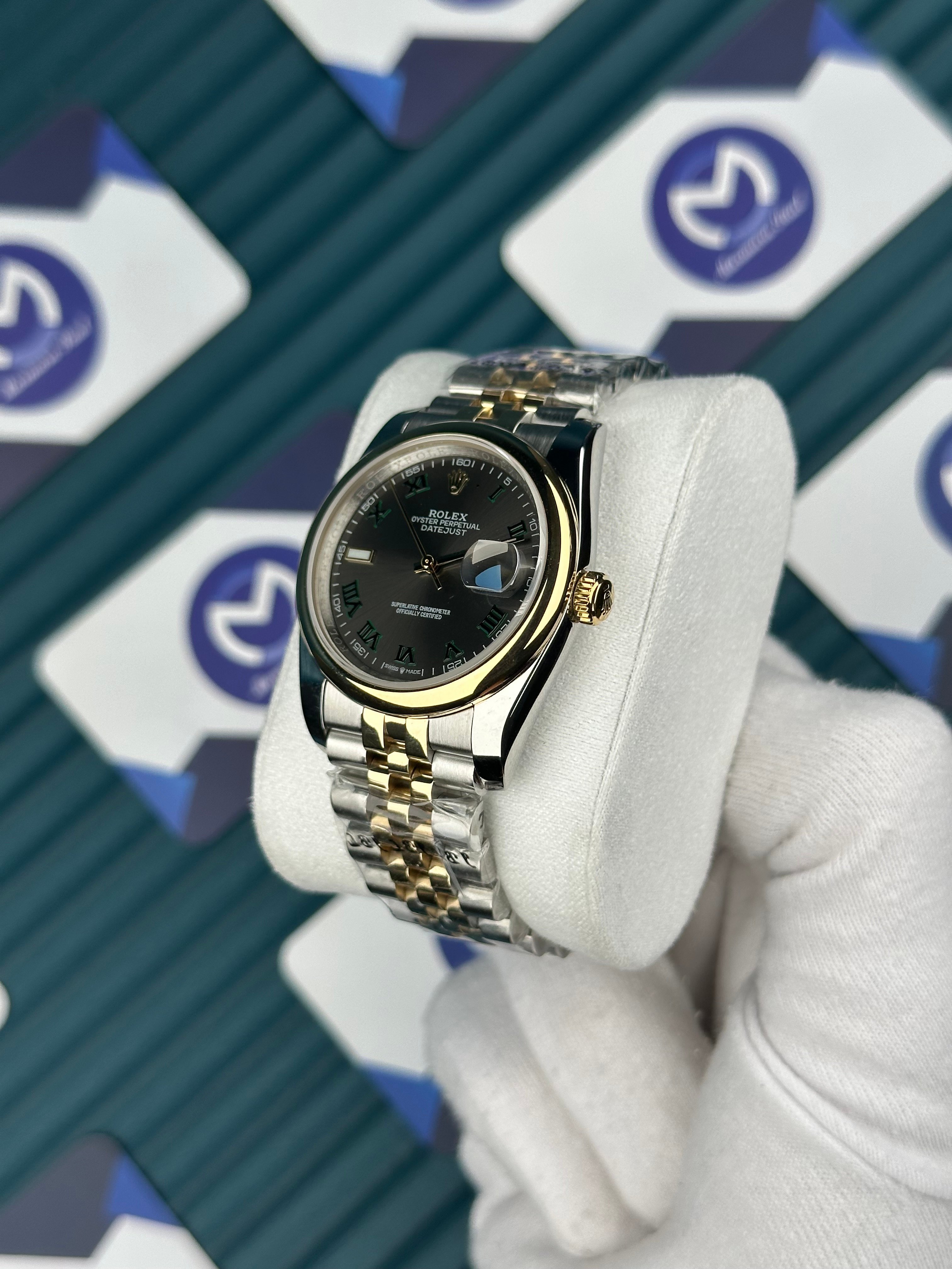 ROLEX 36 ARDUVAZ DÜZ BEZEL GOLD-SILVER JUBILEE