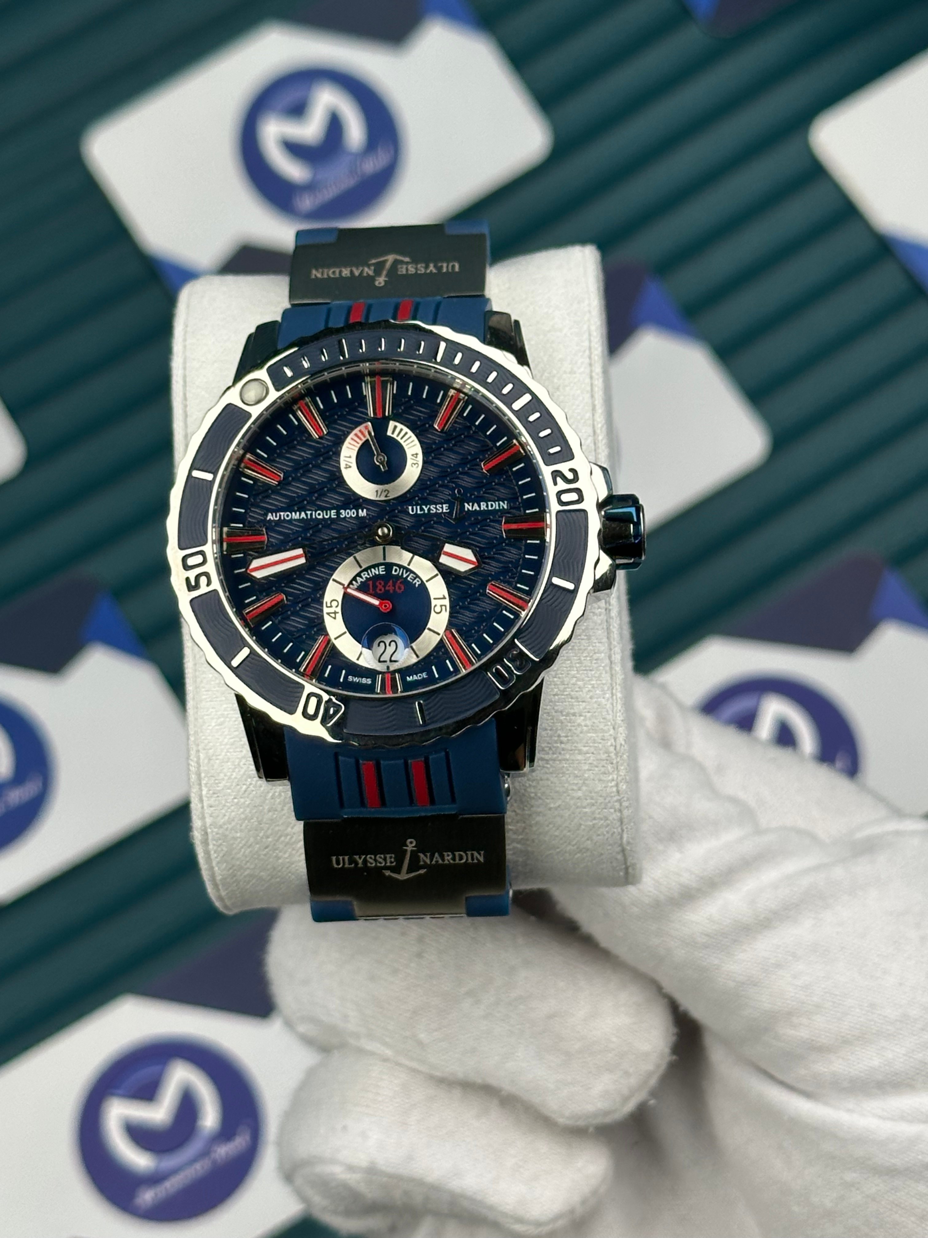 Ulysse Nardin Blue Red Cord Blue Dial Chronometer