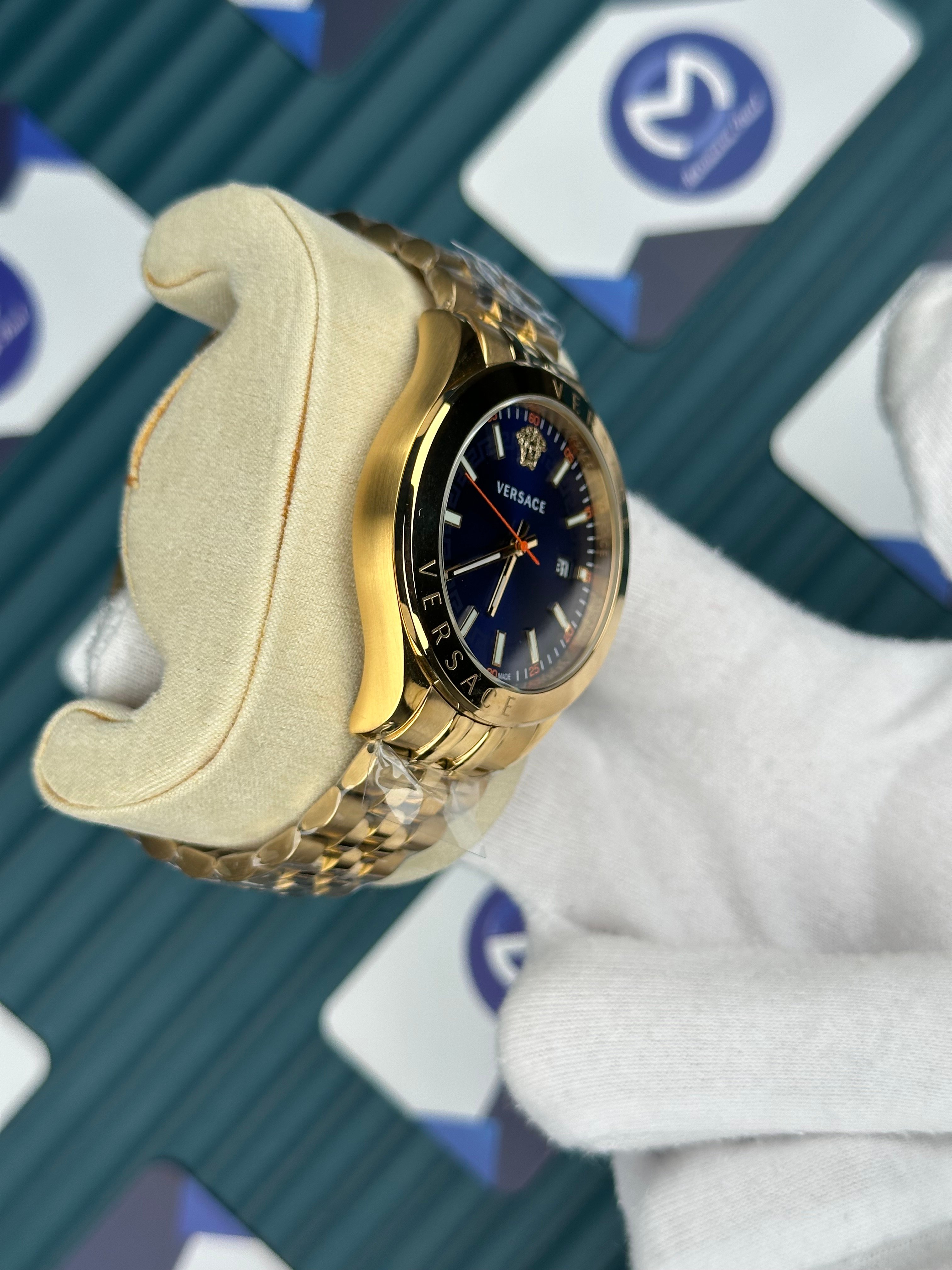 Versace Gold Jübile Mavi Kadran
