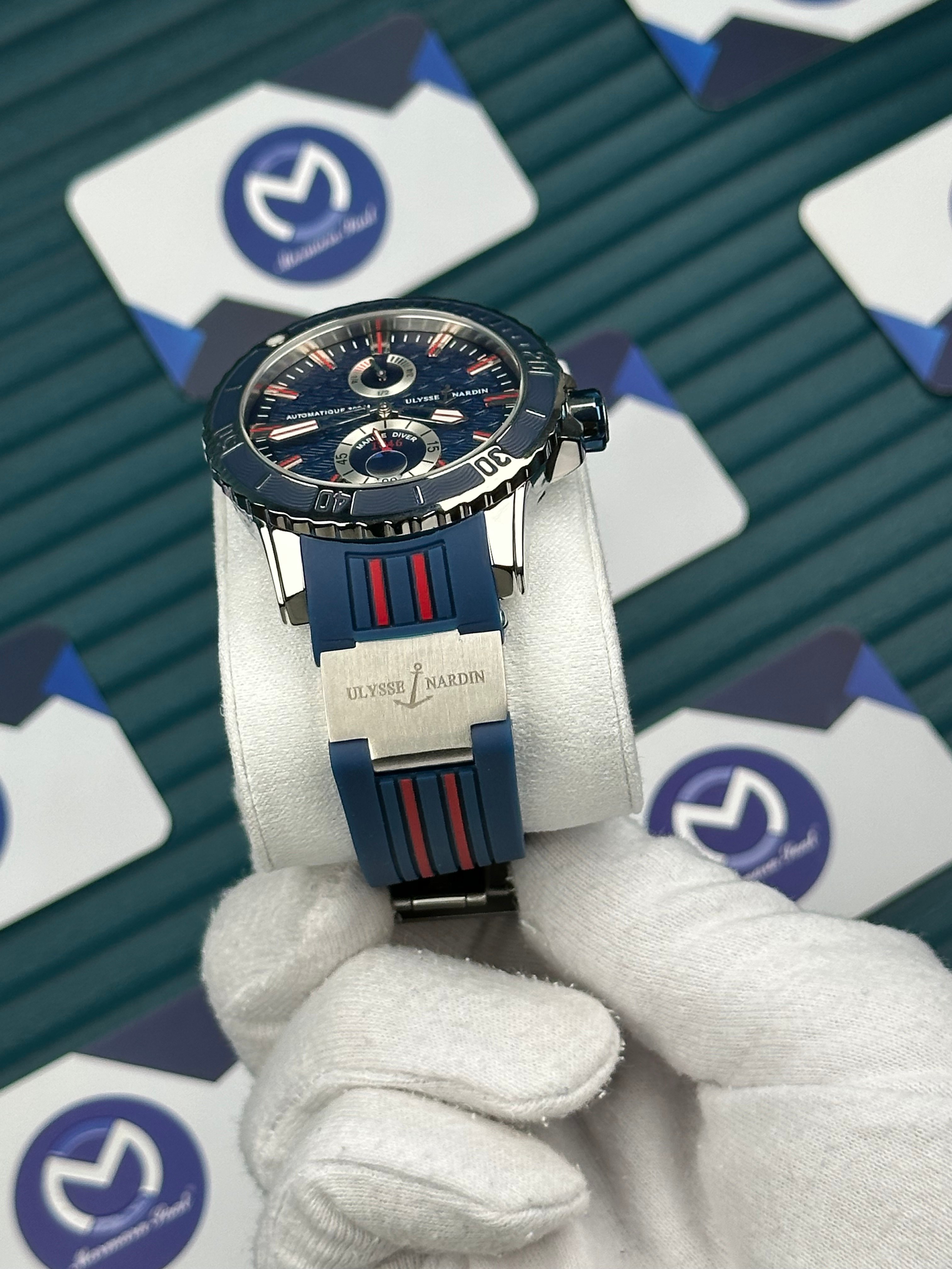 Ulysse Nardin Blue Red Cord Blue Dial Chronometer