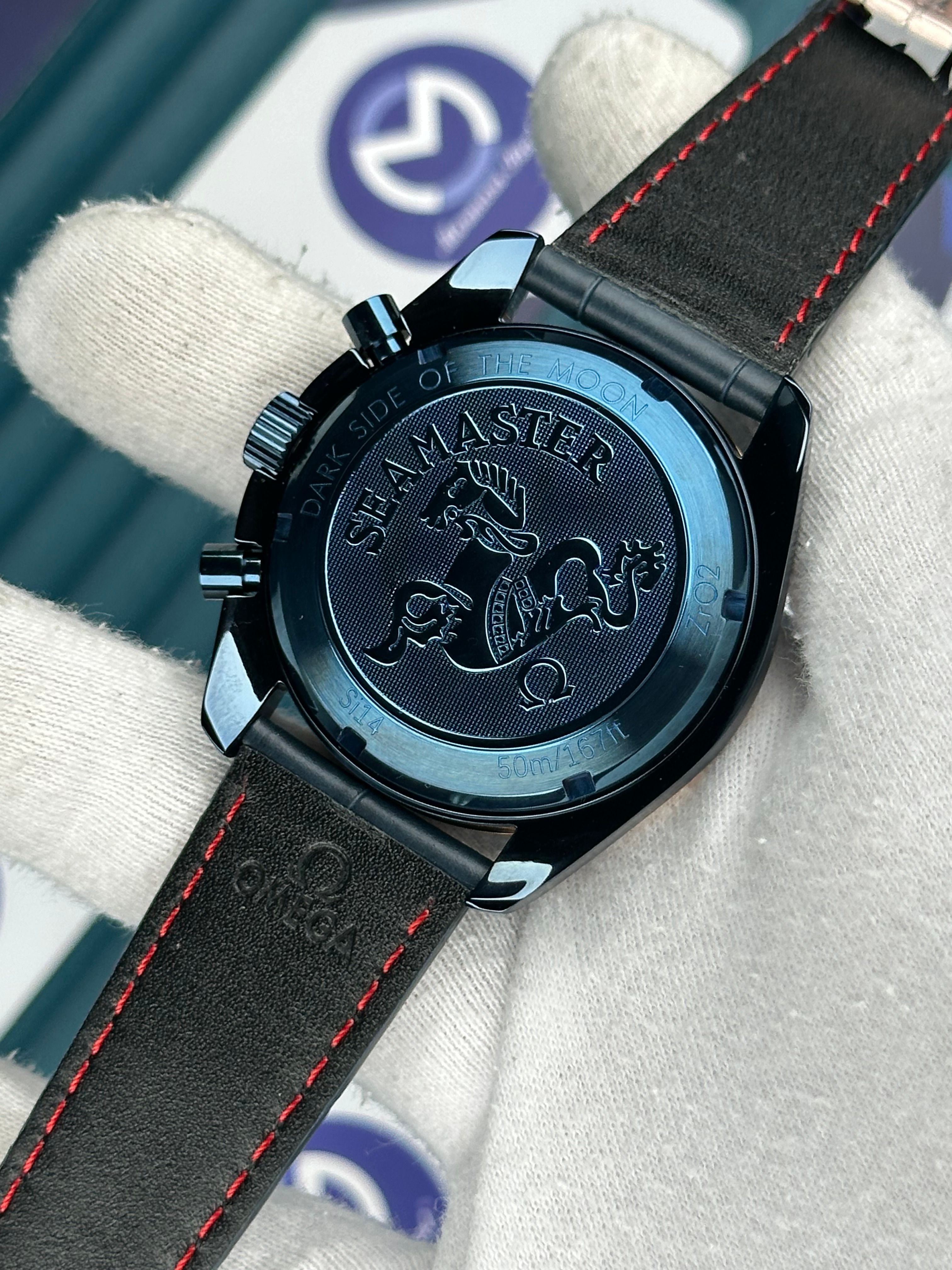Omega Seamaster Dark Side Of The Moon Mavi Desenli Kadran