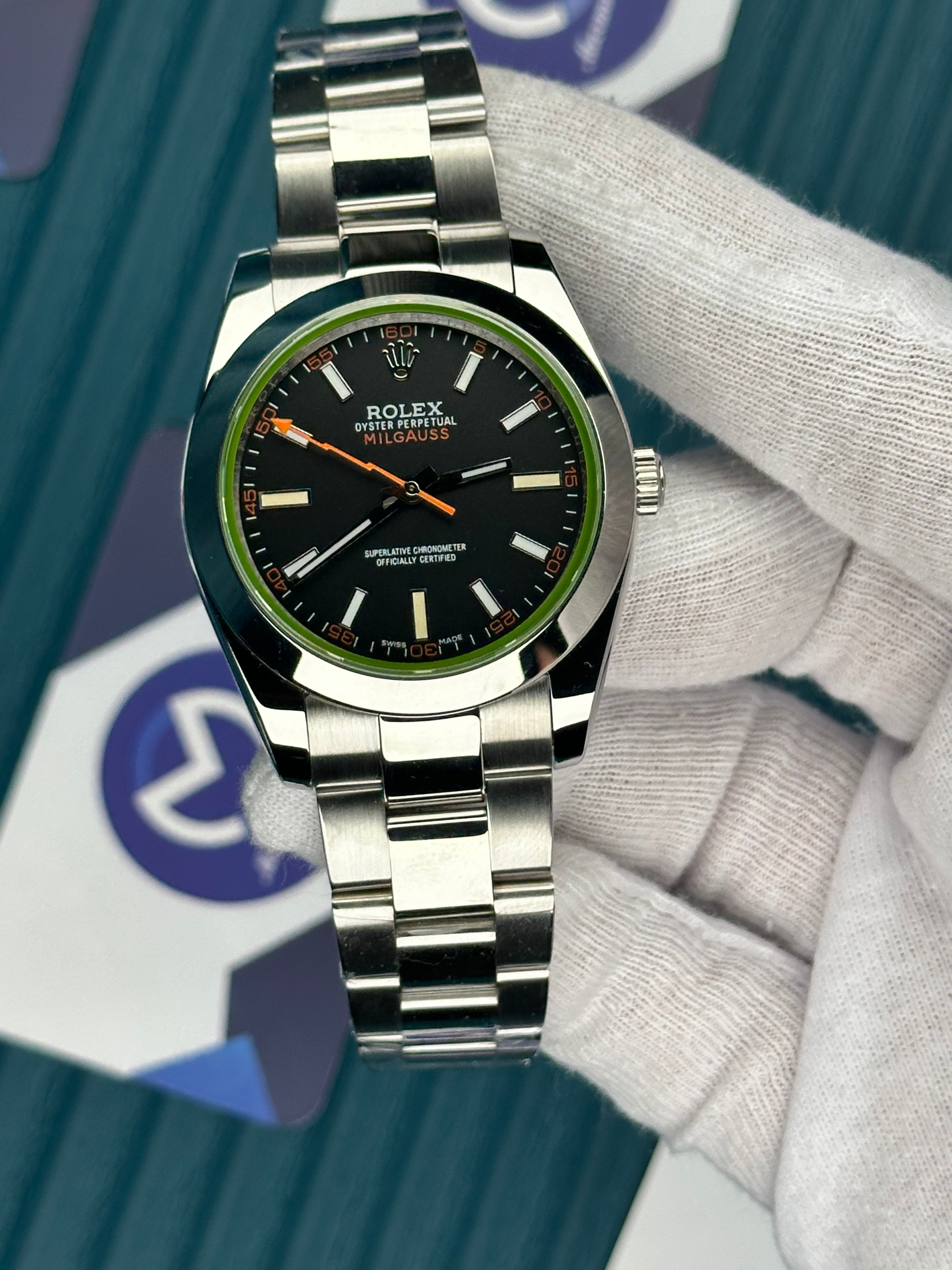 ROLEX MILGAUS BLACK DIAL