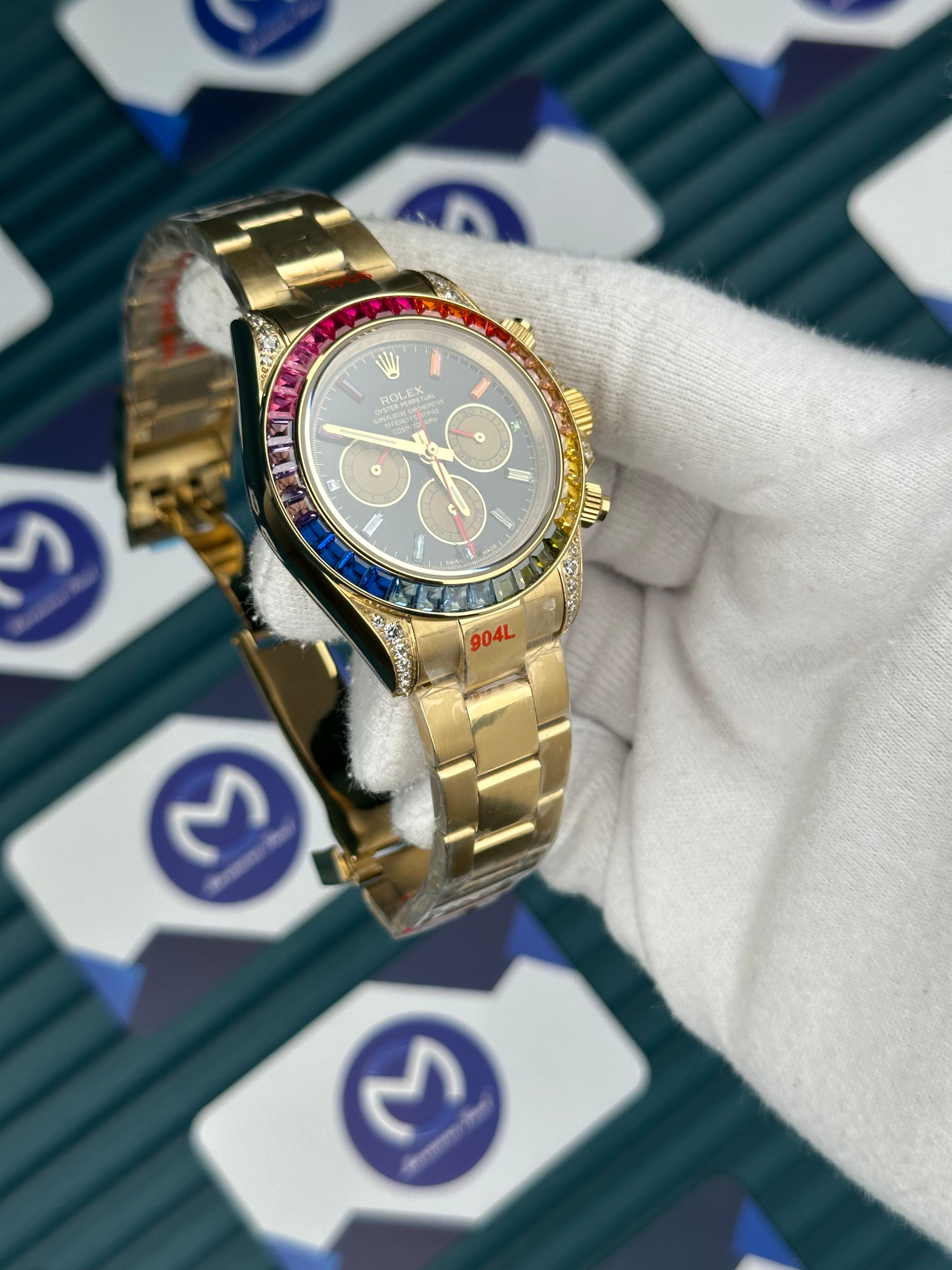 Rolex Gold Rainbow Renkli İndeks