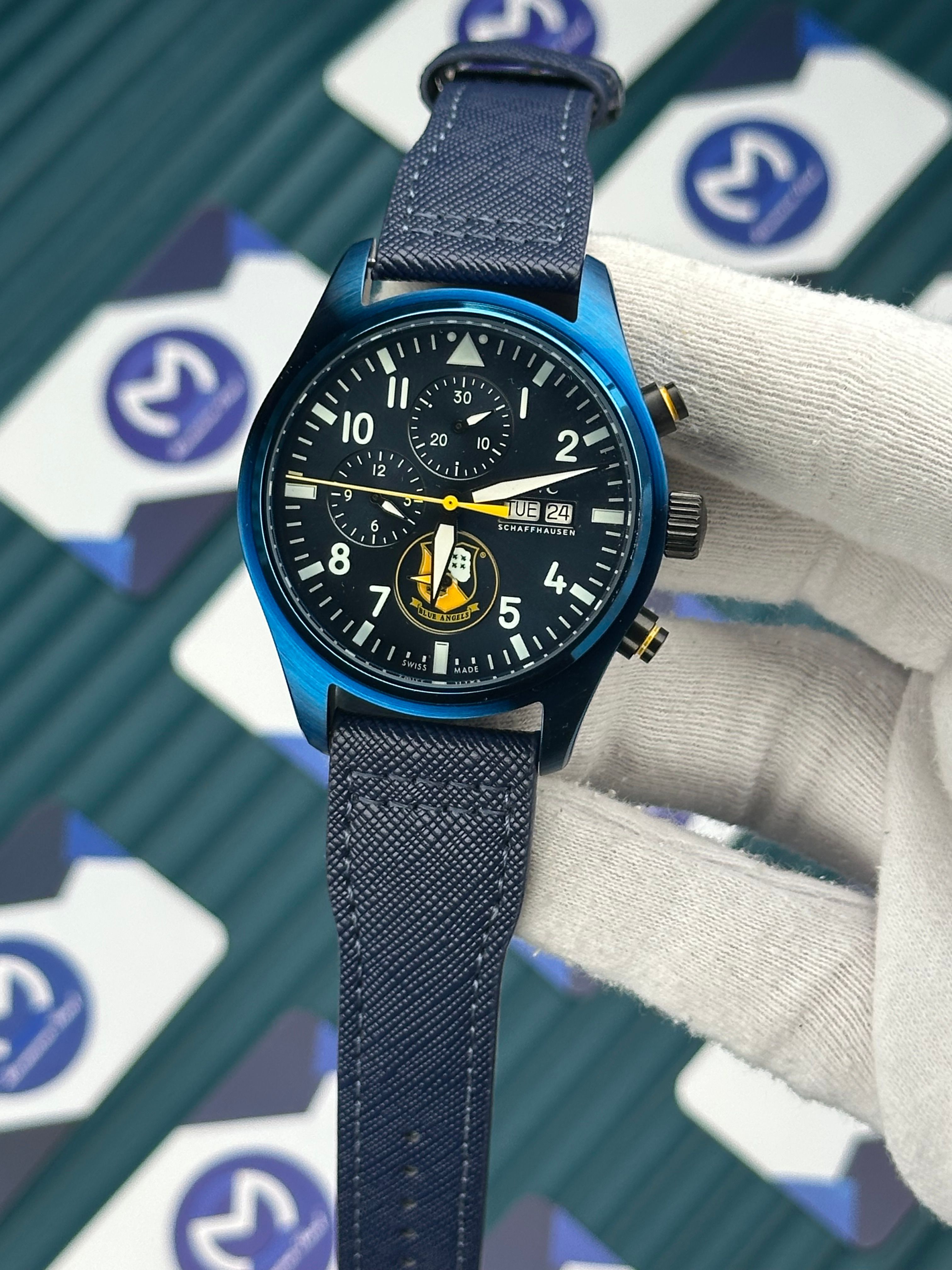IWC EDITION LE PETTIT PRINCE BLUE CASE CHRONOGRAPH AUTOMATIC