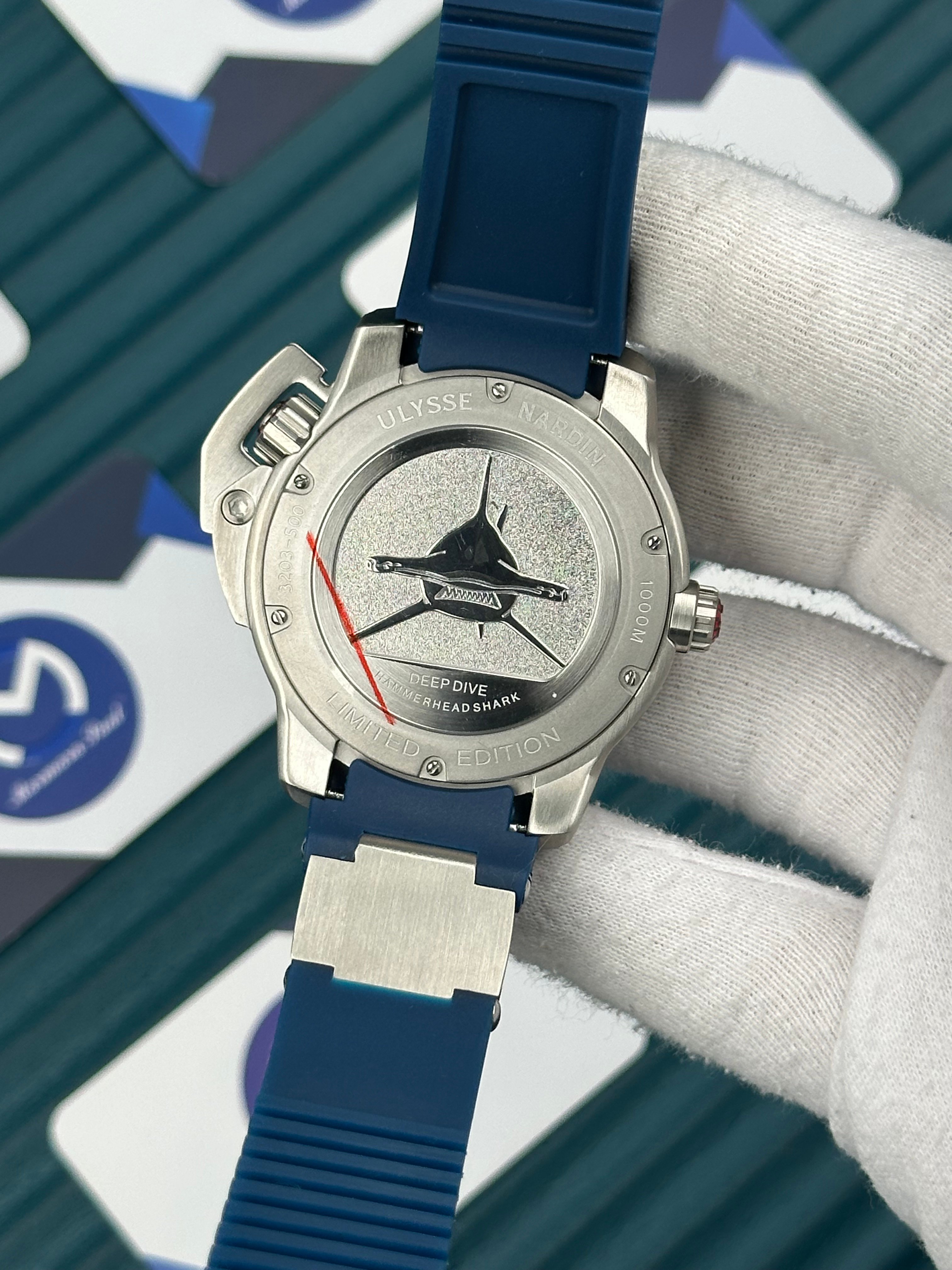 Ulysse Nardin Hammerhead Shark Diver Deep Silver Blue