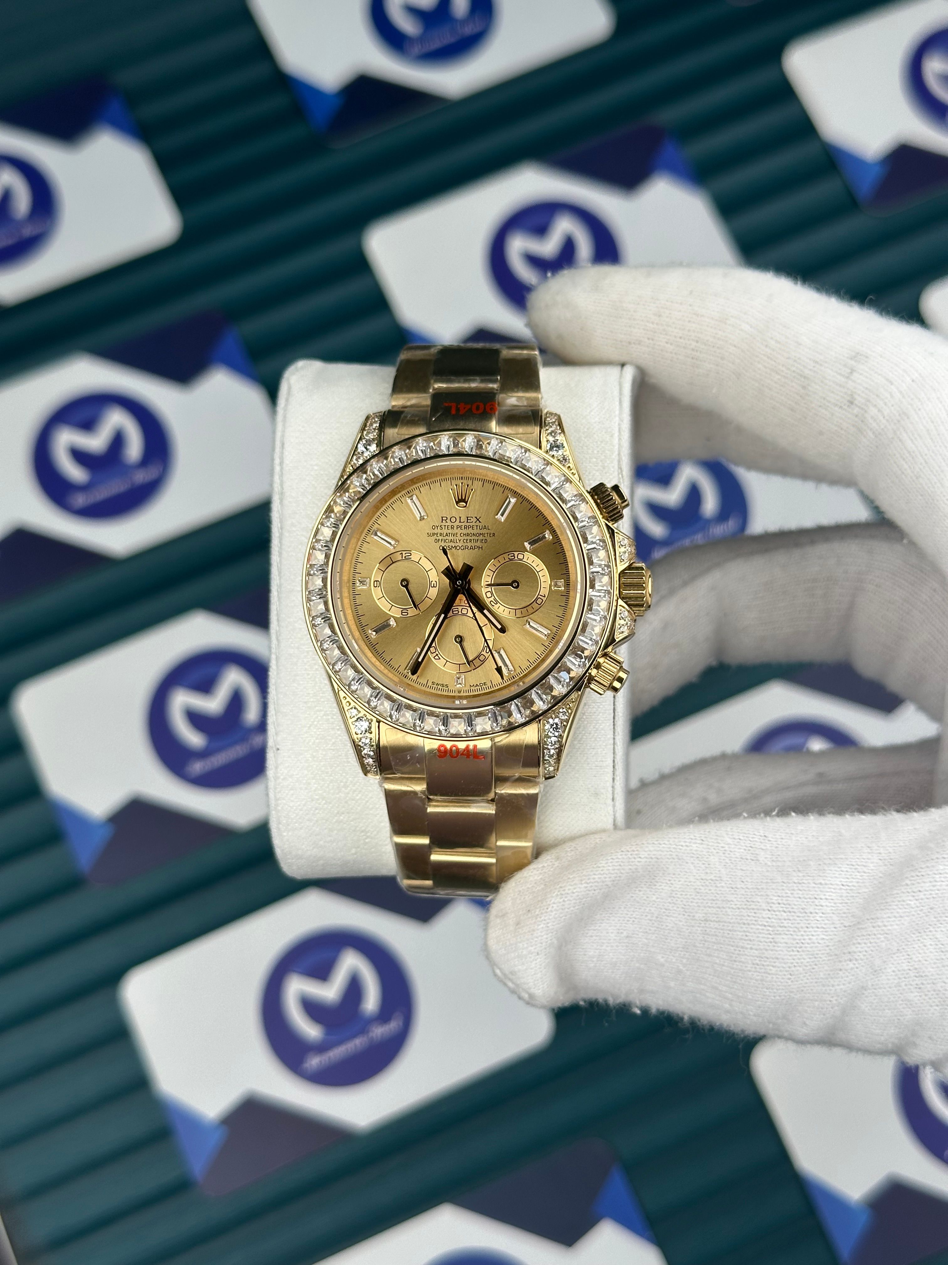 Rolex Daytona Gold Bezel Pırlanta Taşlı
