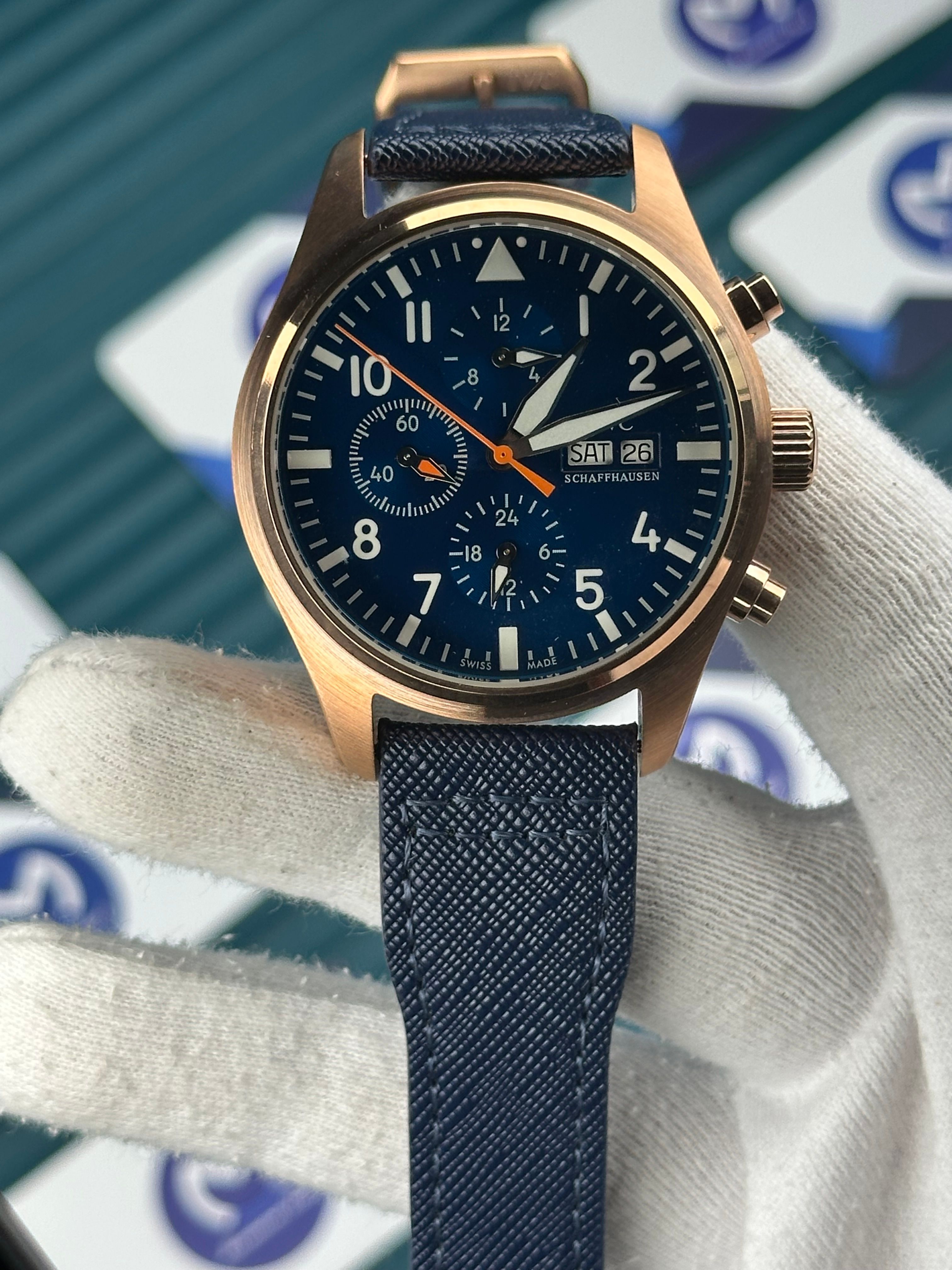 IWC Big Pilot Blue Chronograph Automatic