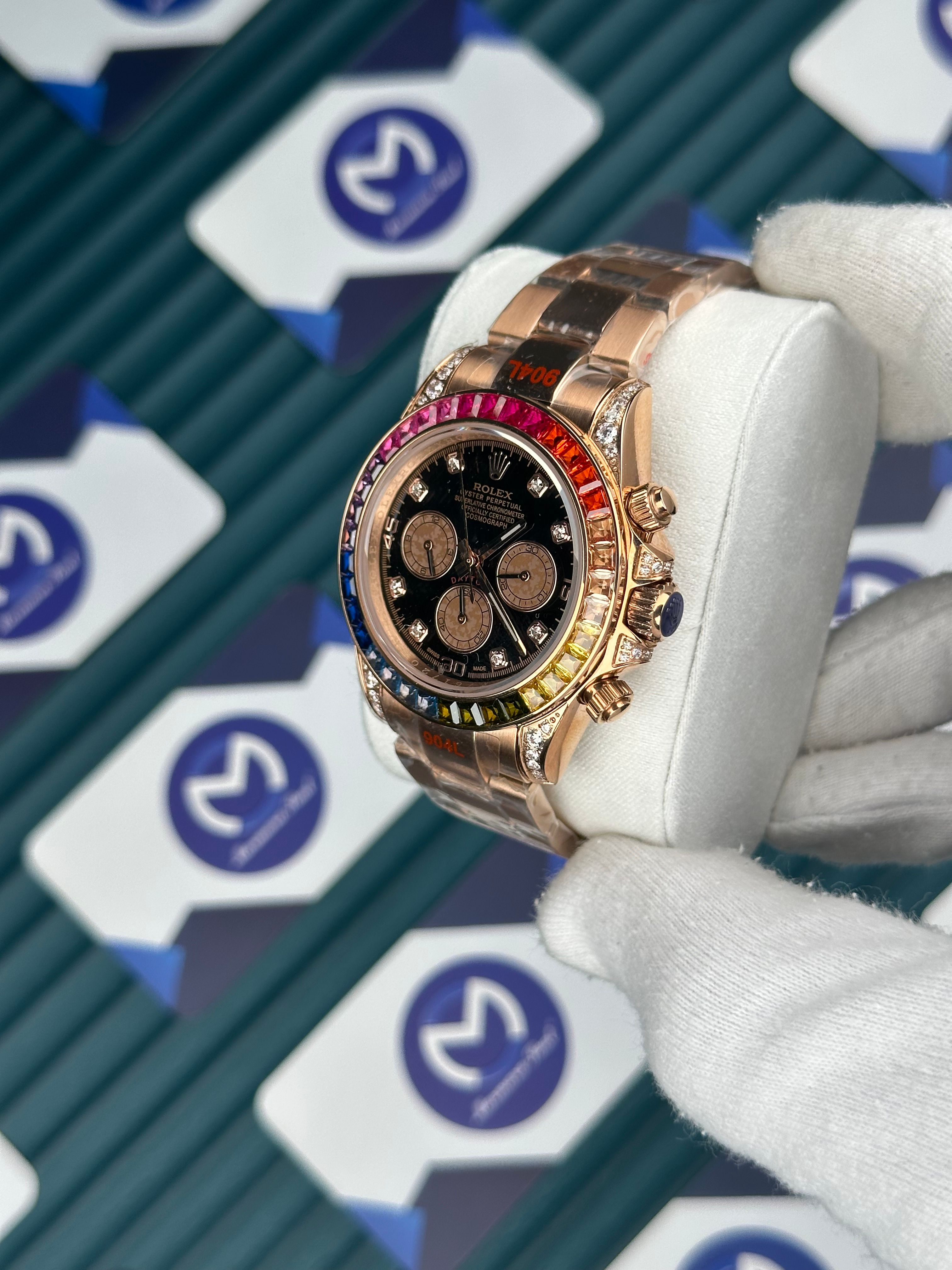 Rolex Rainbow Rose Gold 