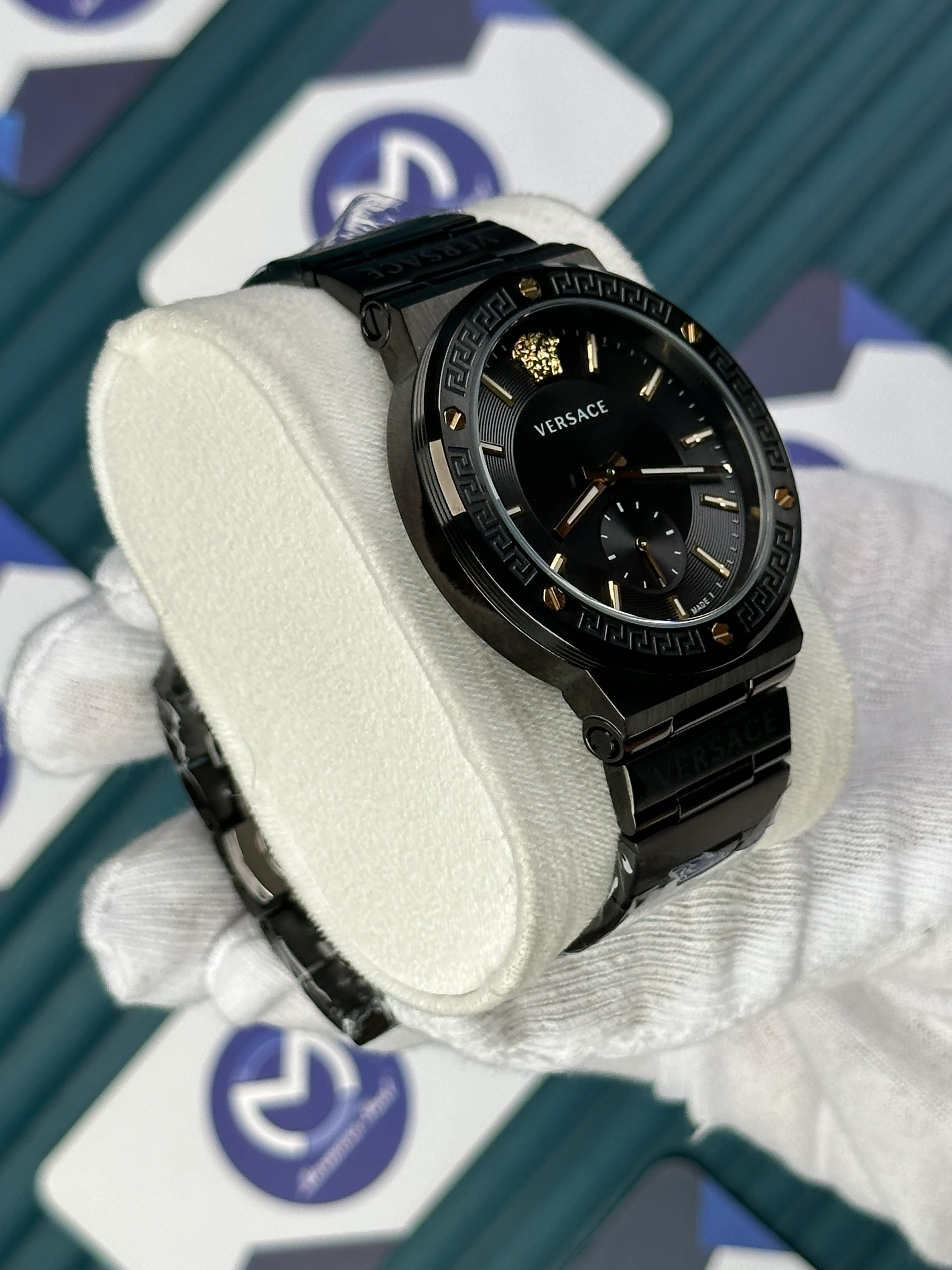 Versace Siyah Saniye Fonksiyonlu